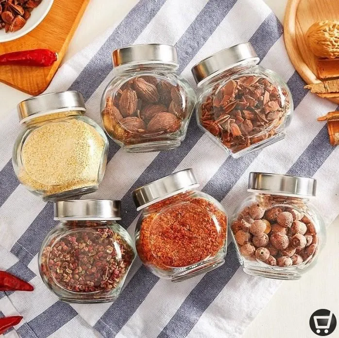 3pcs 450ml Airtight Glass jar Acylic Lid 01217 - Image 3