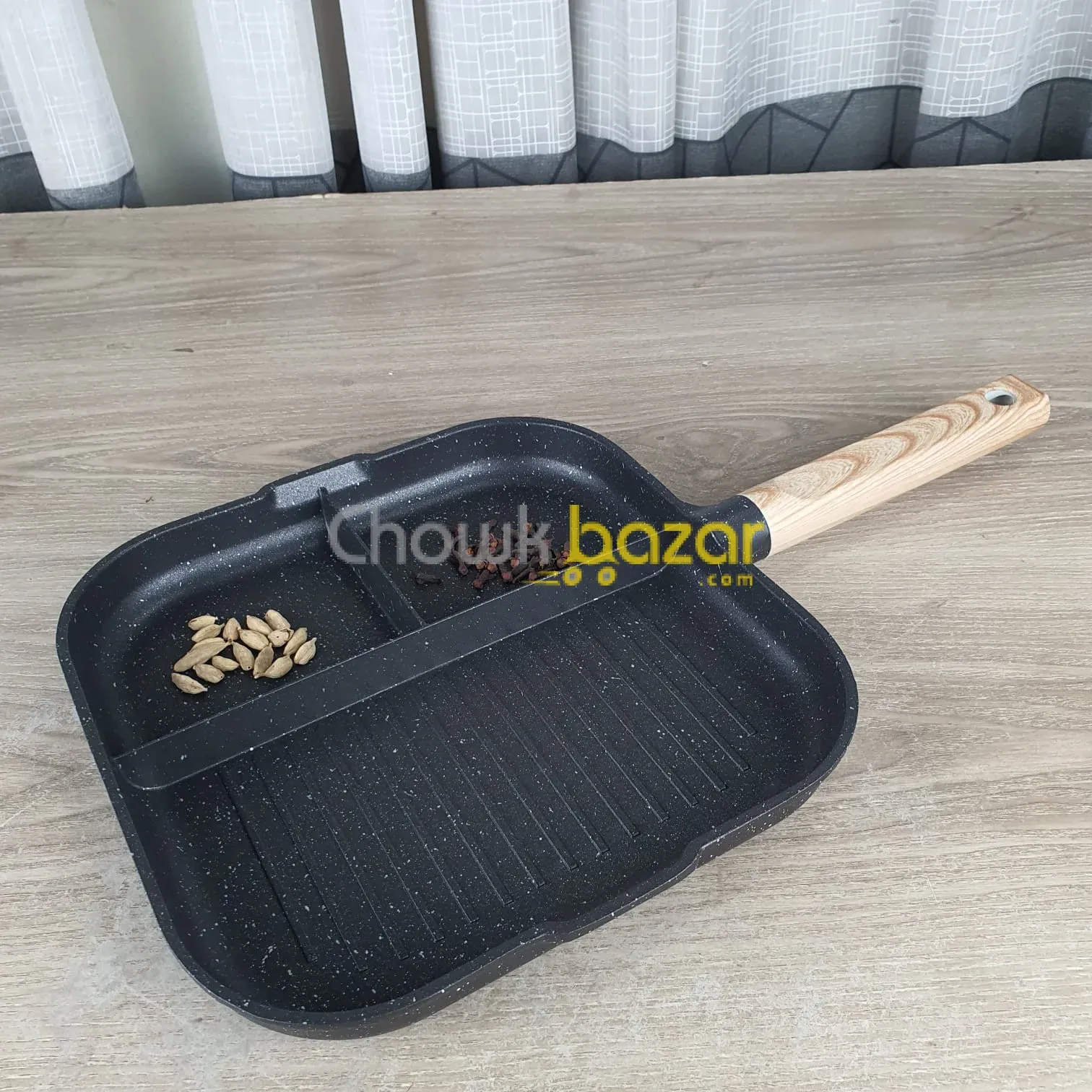 3 in 1 Granite coating grill pan Square - Image 5