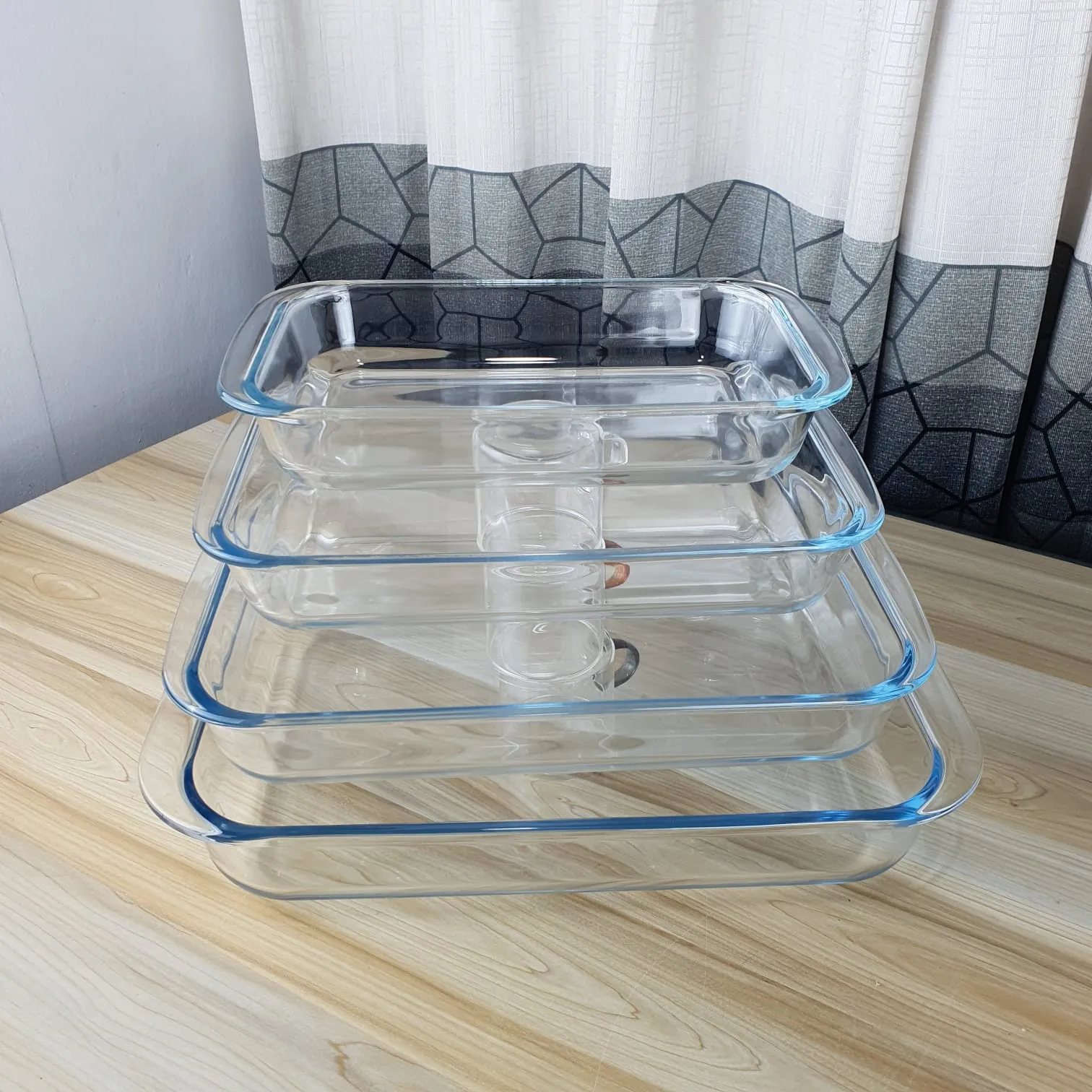 4pcs Oven Proof Rectangular Serving Dish 01368 - Image 4