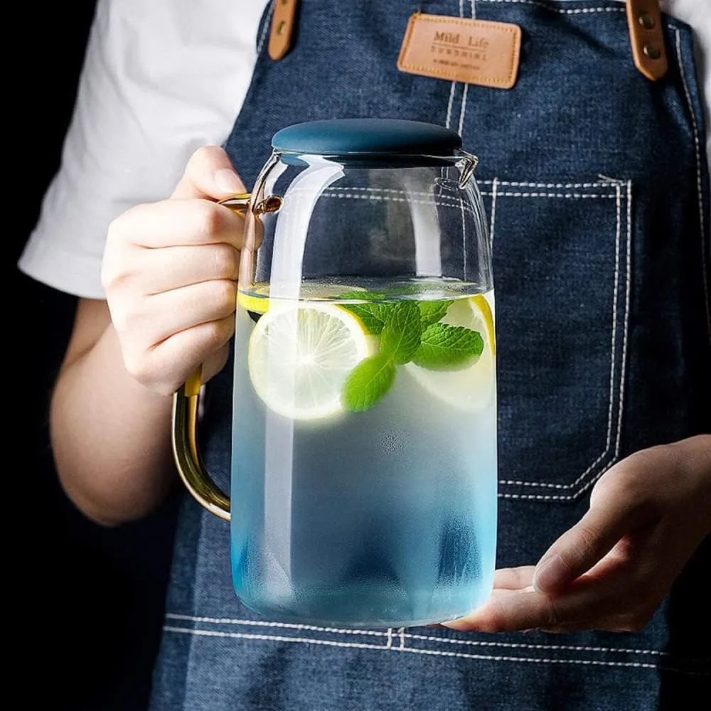 1.5 Liter Blue Glass Water jug 00404