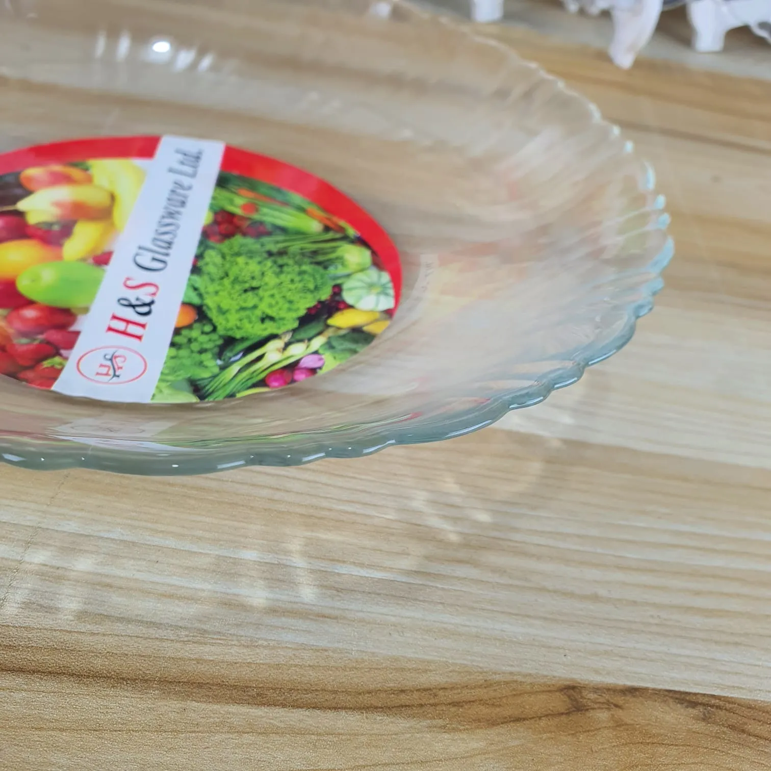 9 inch H&S Transparent Rice plate 00892 - Image 4