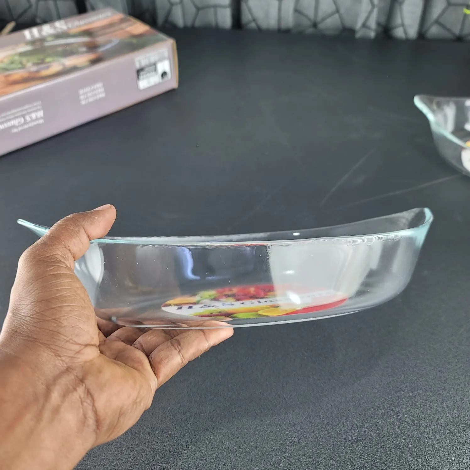 H & S Glassware Serving Dish Oven Proof 00873