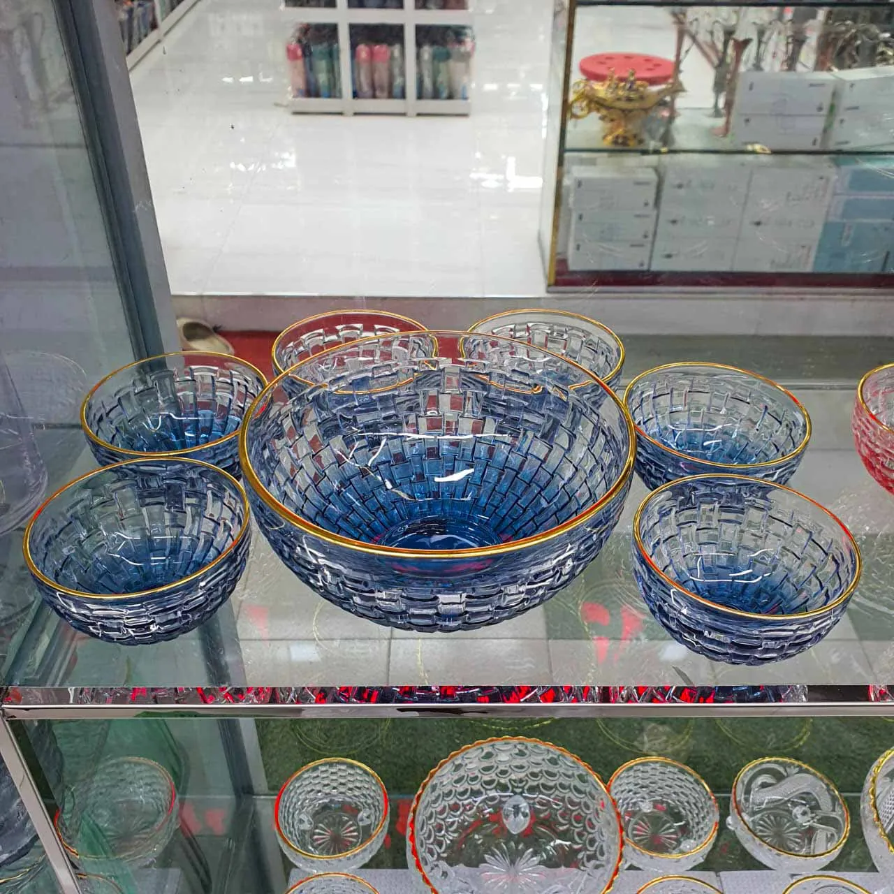 7pcs Deli Glass Crystal Suger Bowl 00848 - Image 3