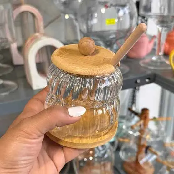 2 Ring Step Honey Jar 01069