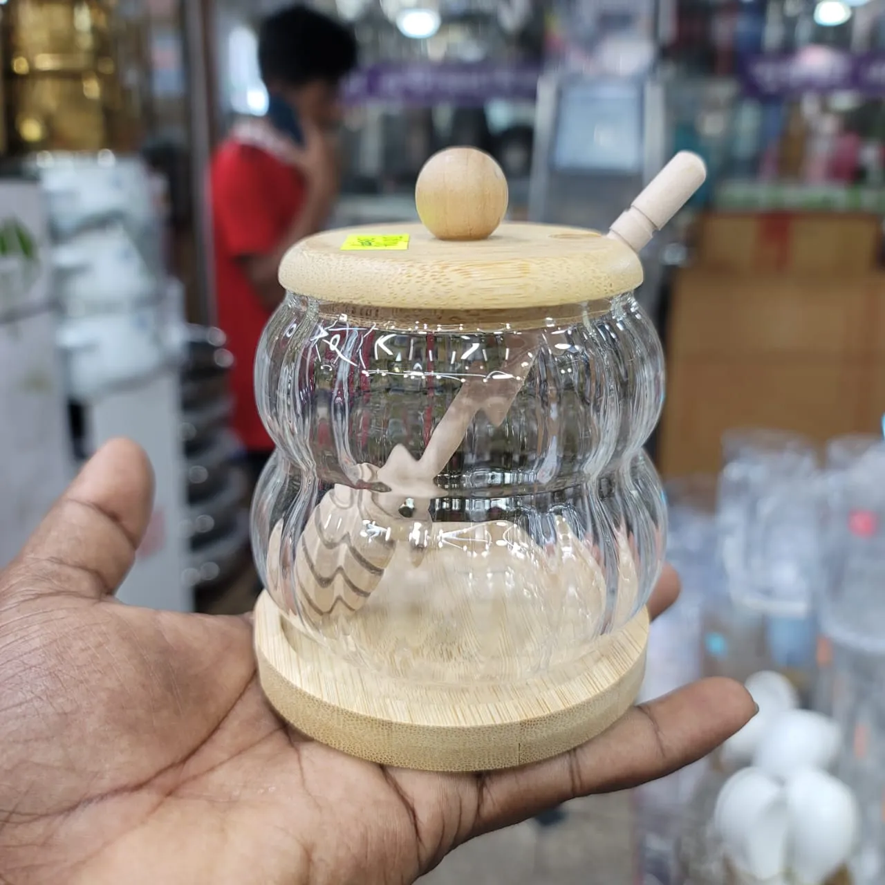 2 Ring Step Honey Jar 01069 - Image 3