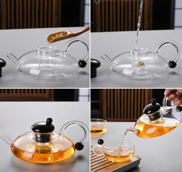 Heat Resistant Glass Tea Pot - HDV 00942