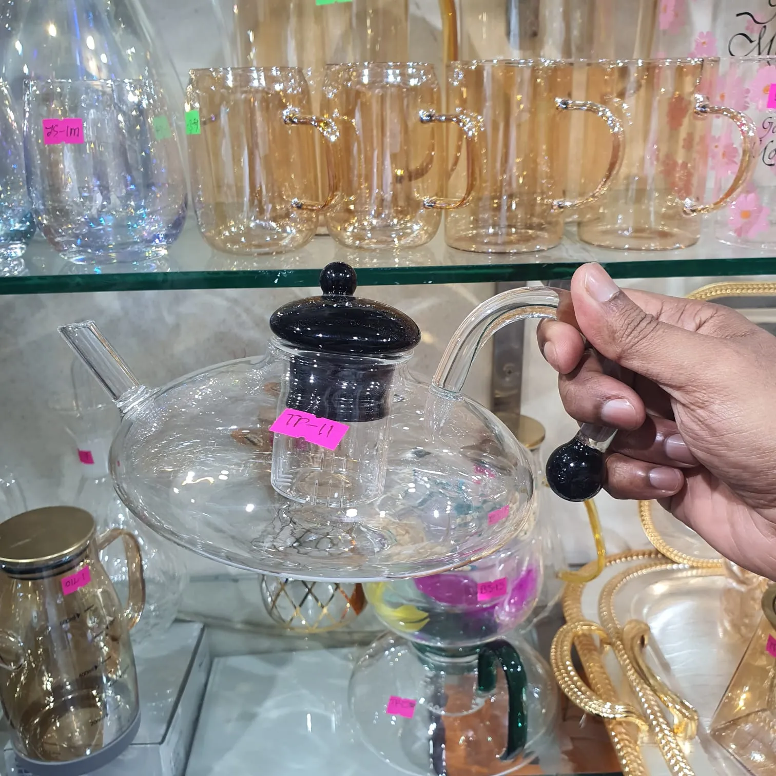 Heat Resistant Glass Tea Pot - HDV 00942 - Image 4