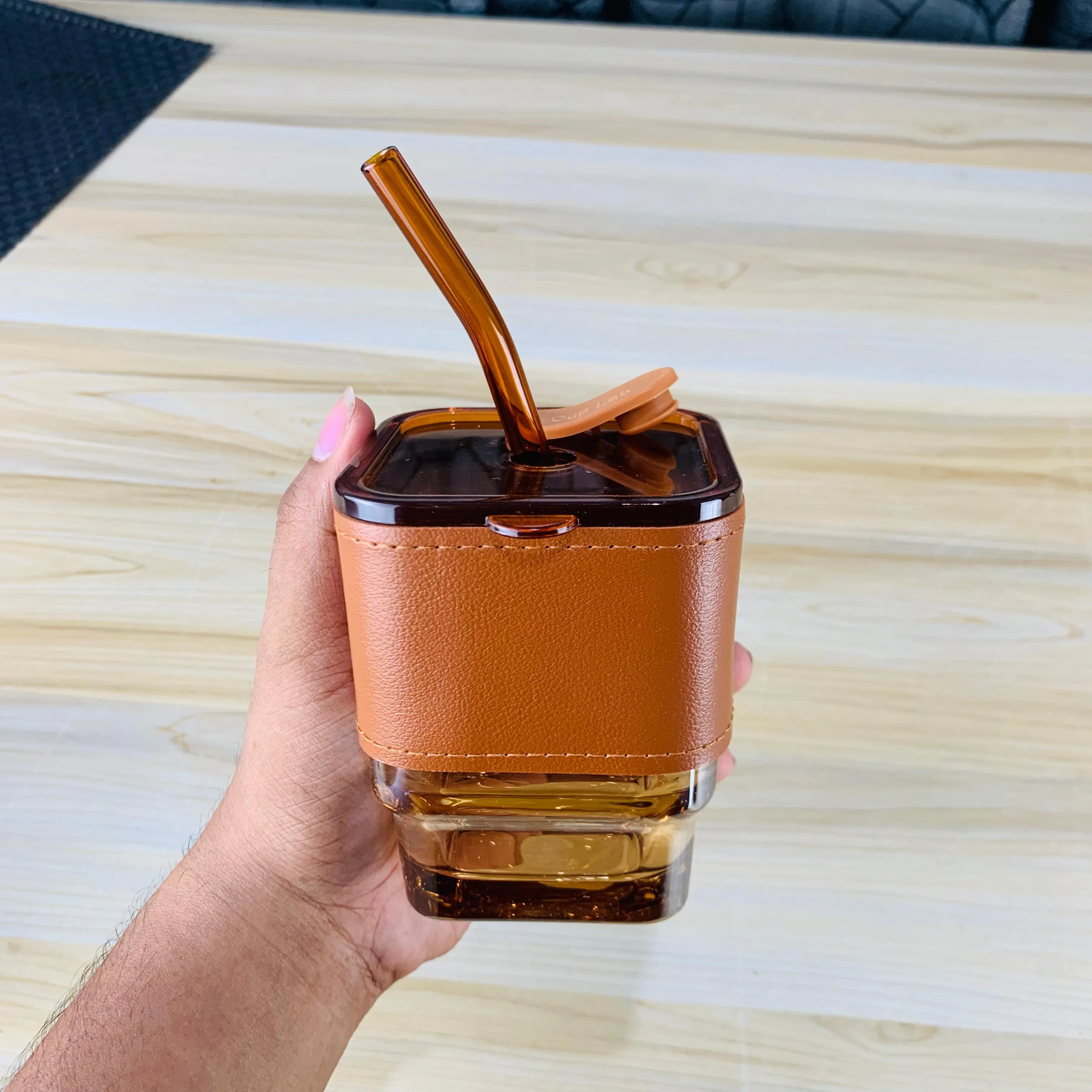 250ml Square Brown Cover Juice Pot 00964