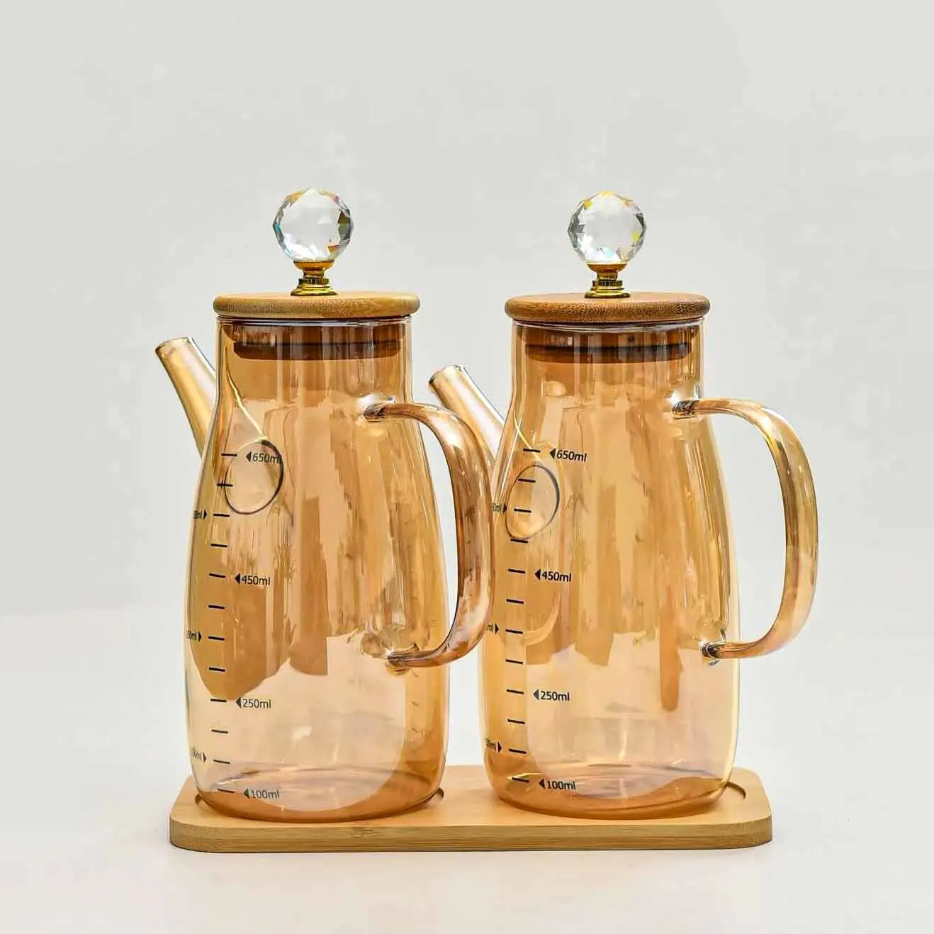 650ml 2pcs Oilpot with Stand 00976