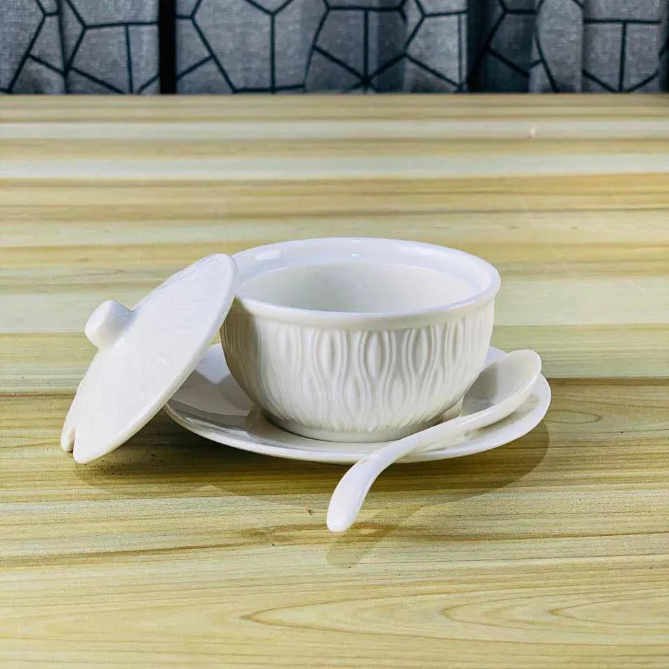 Bone China Ceramic Salt Pot 01113