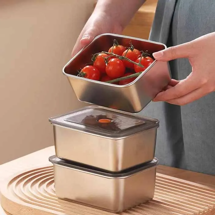 Stainless Steel Airtight Food Container Box 01287
