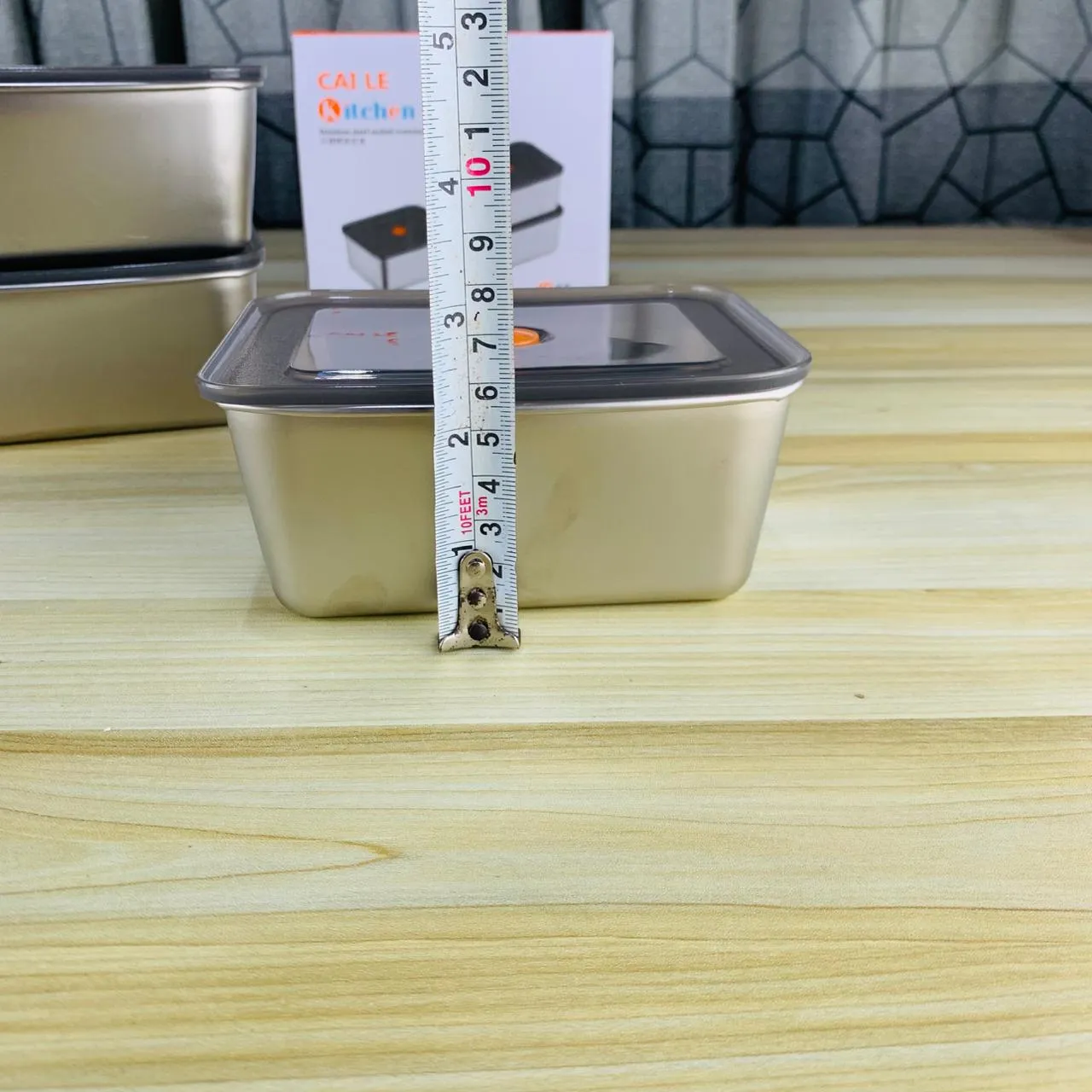 Stainless Steel Airtight Food Container Box 01287 - Image 3