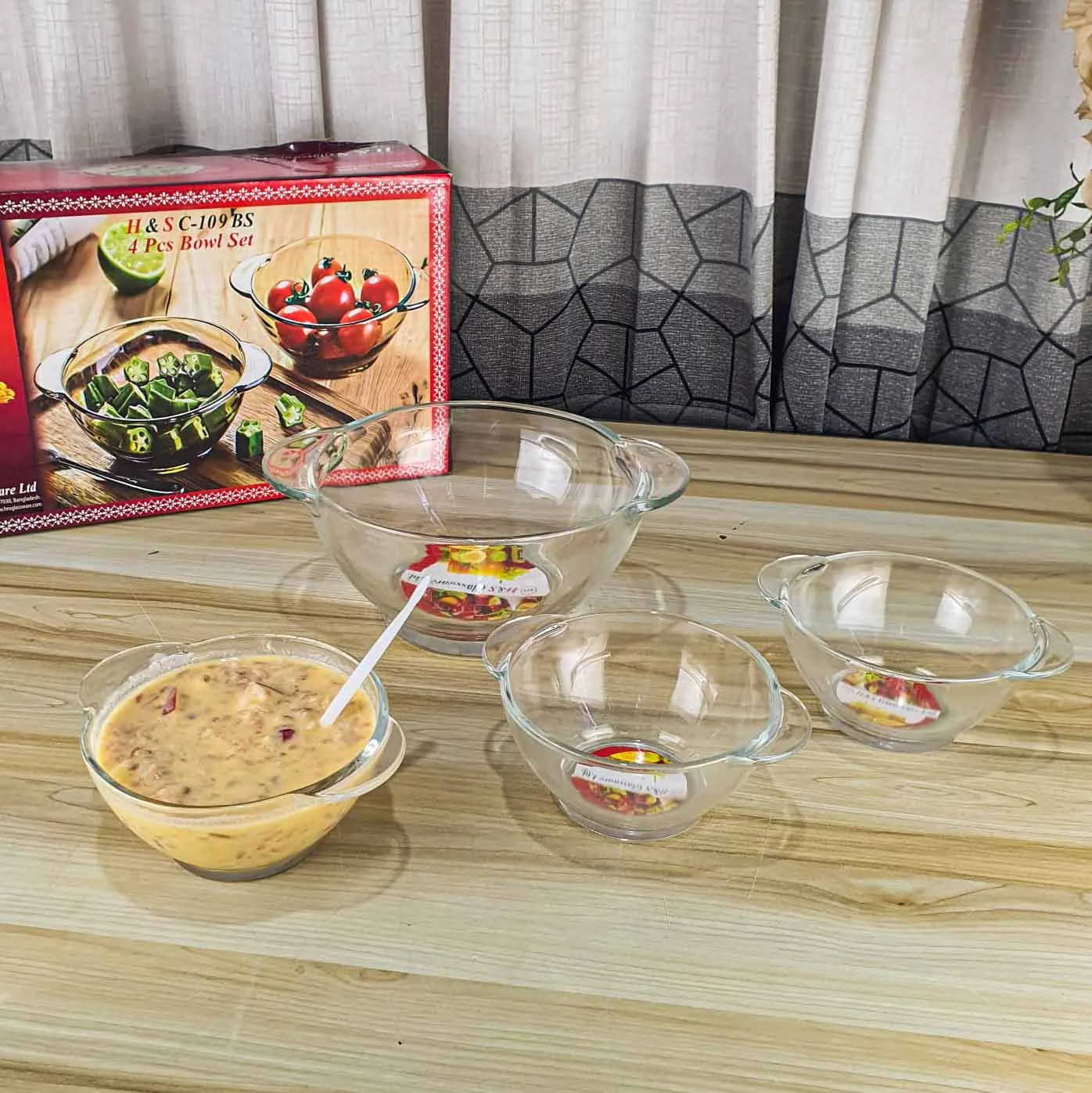 H&S Two Handle Round Bowl Set 01245