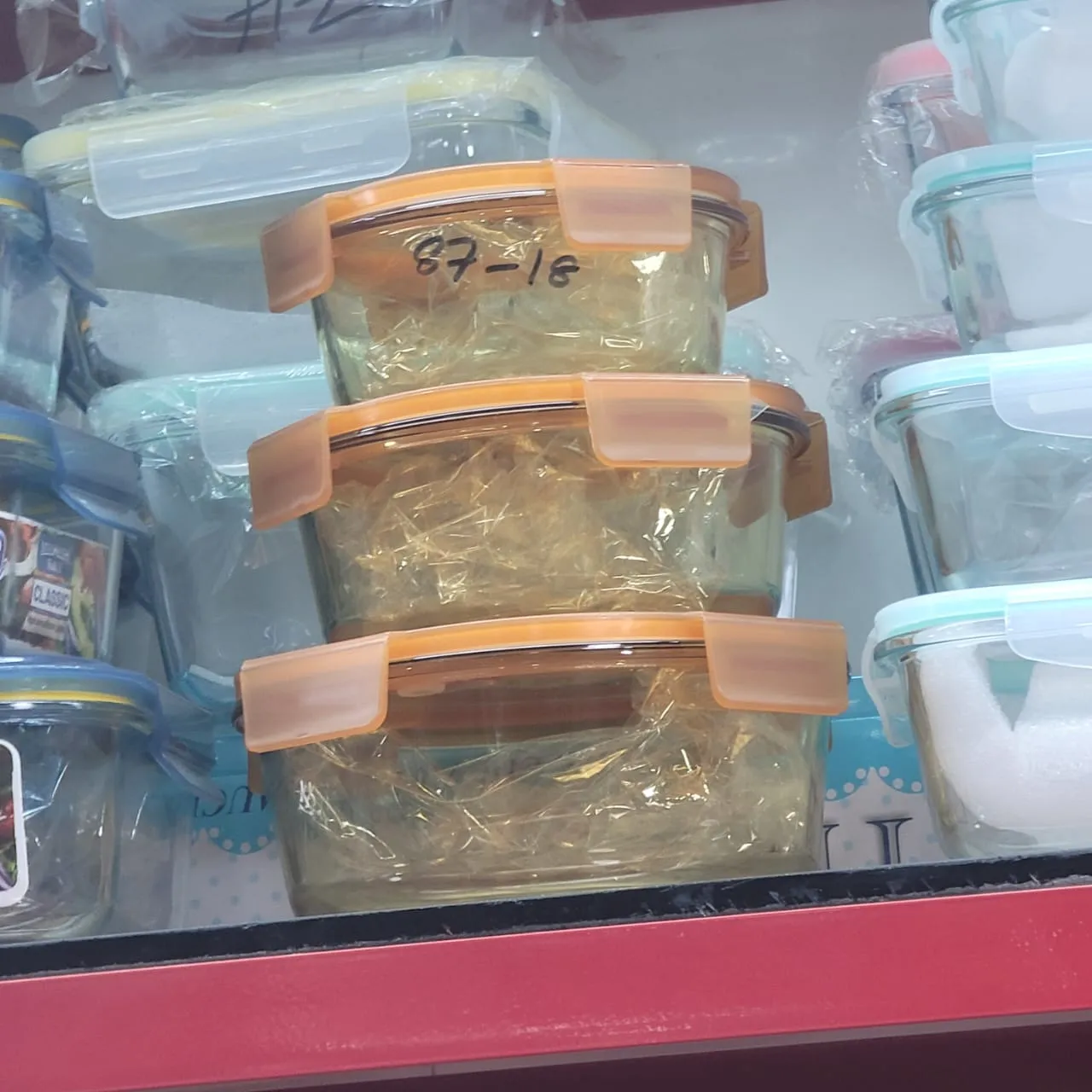 3pcs Golden Airtight Round Bati Set 01164 - Image 3