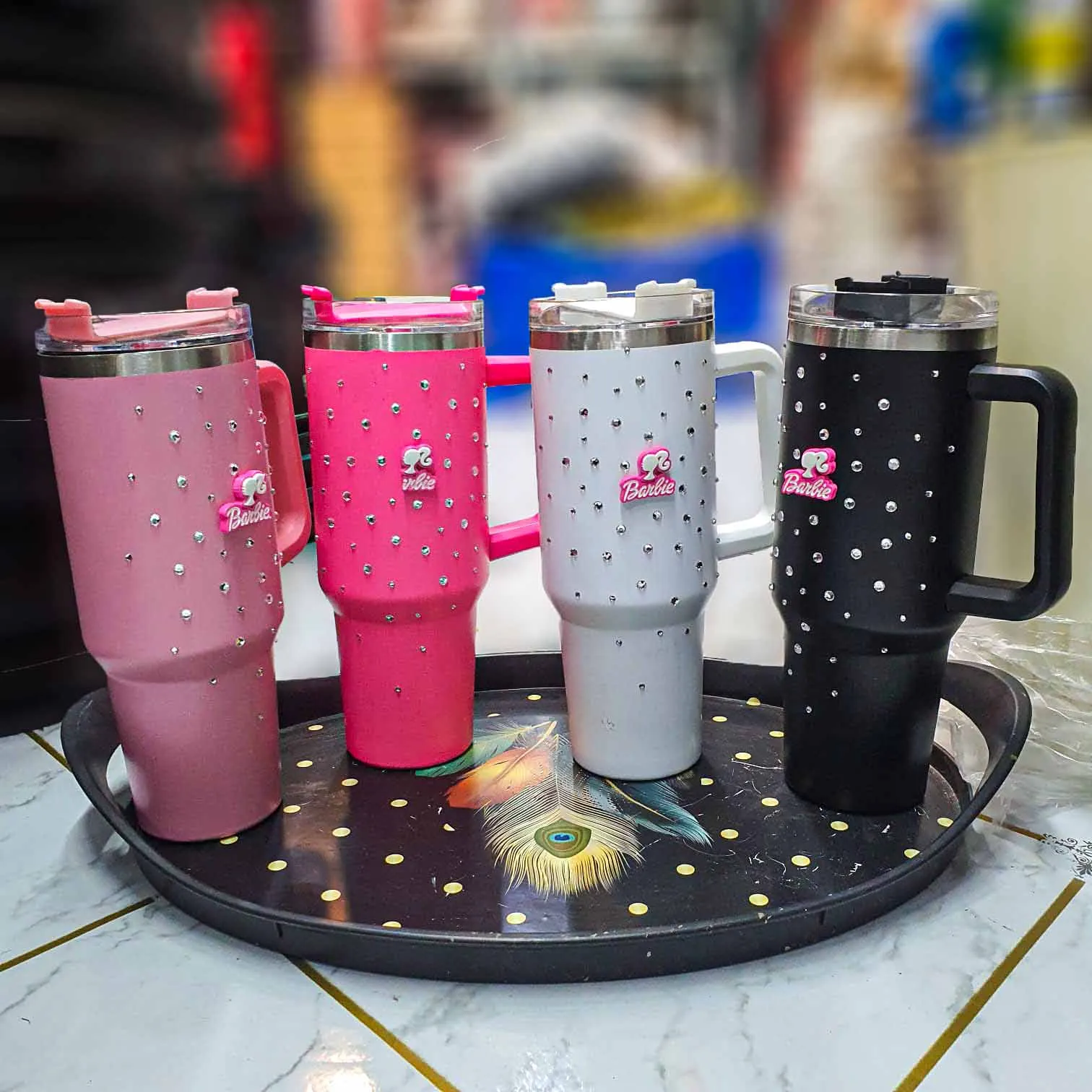Hot and Cold Thermal Water bottle (Barbie) 01137