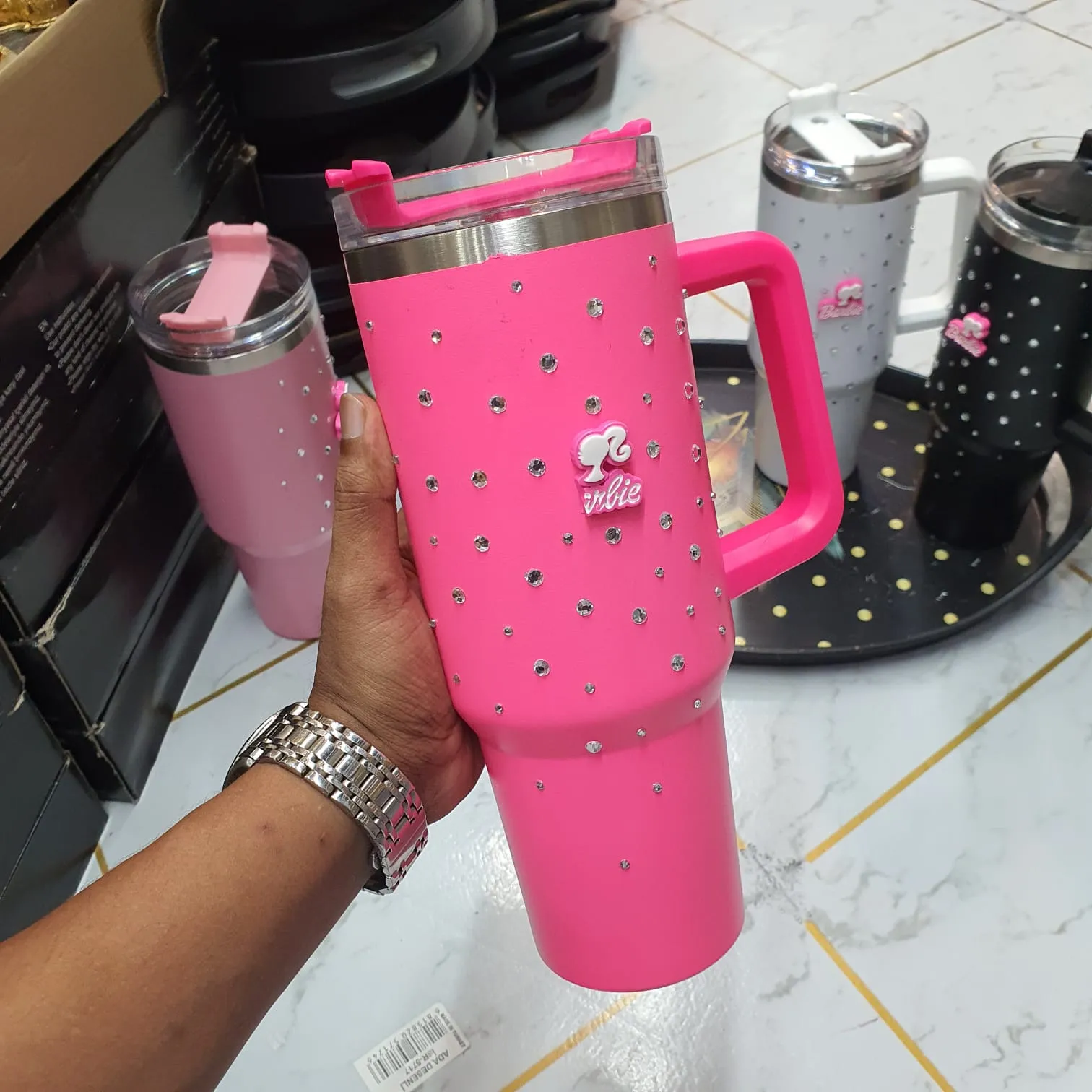 Hot and Cold Thermal Water bottle (Barbie) 01137 - Image 4