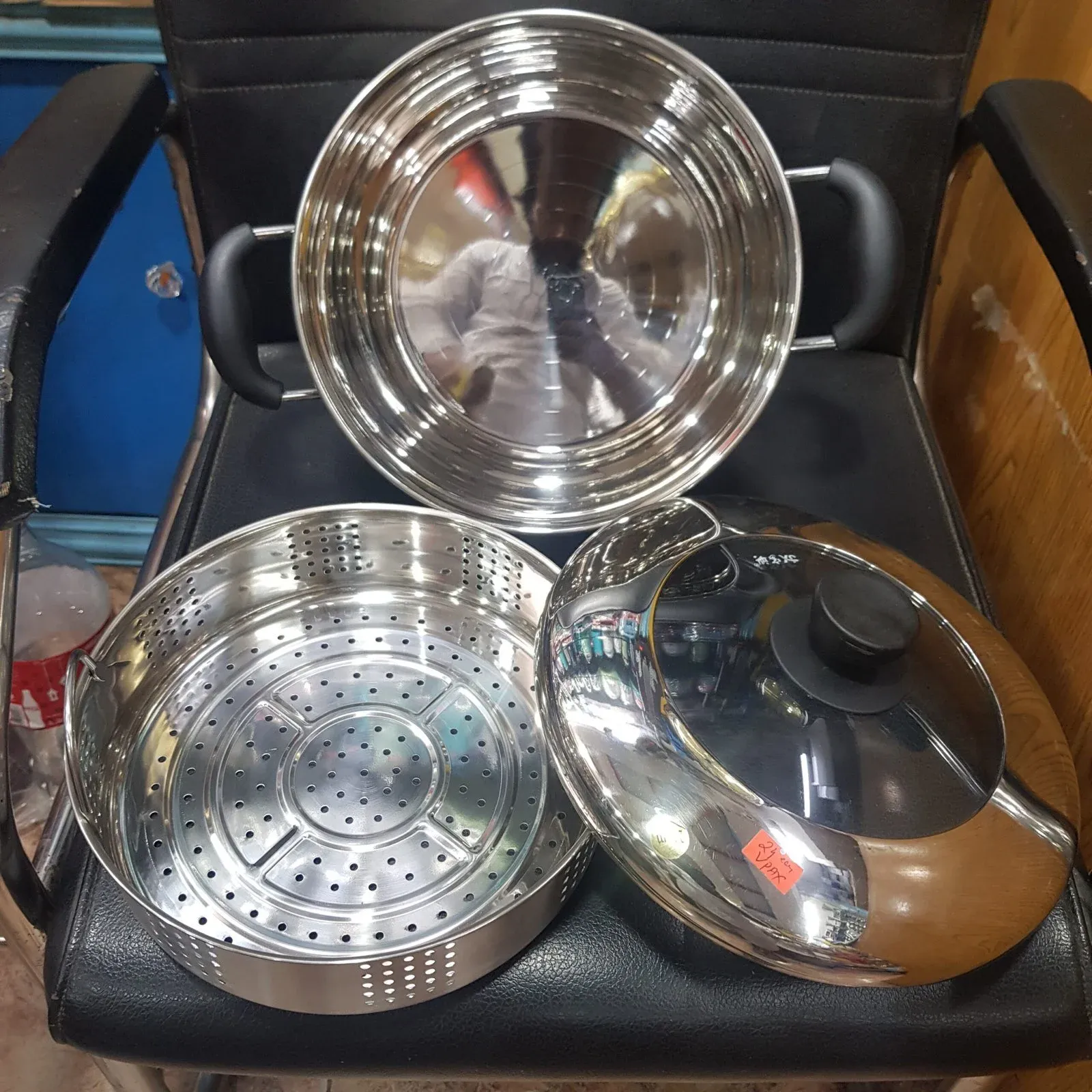 Stainless steel steamer HR 01367