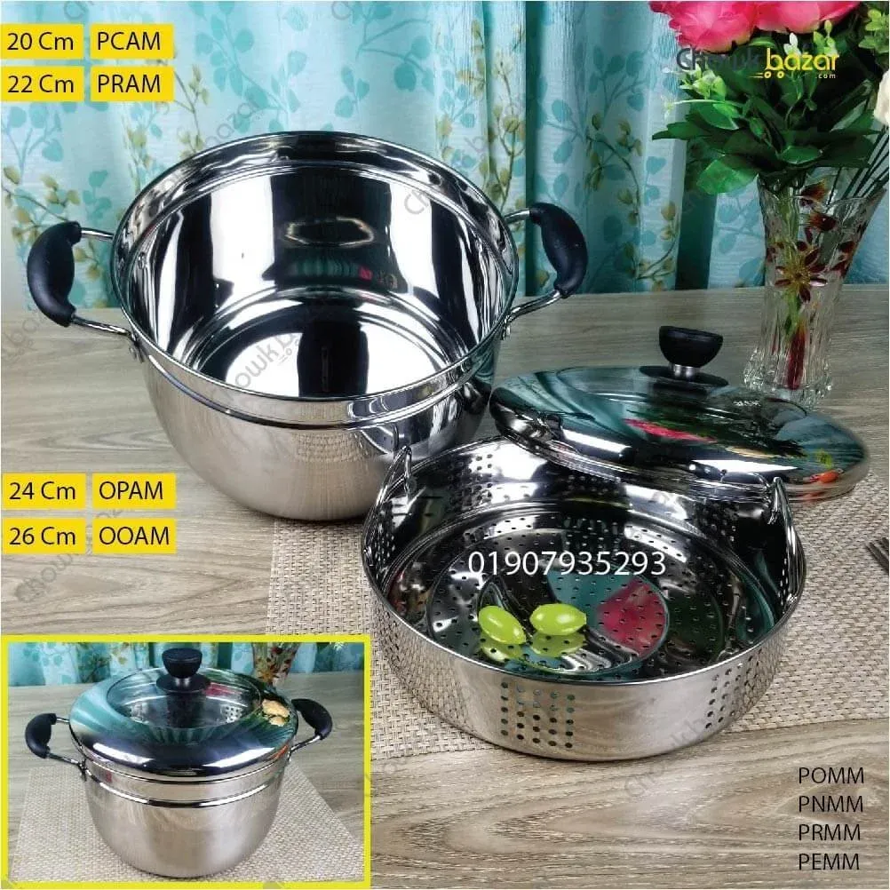 Stainless steel steamer HR 01367 - Image 3