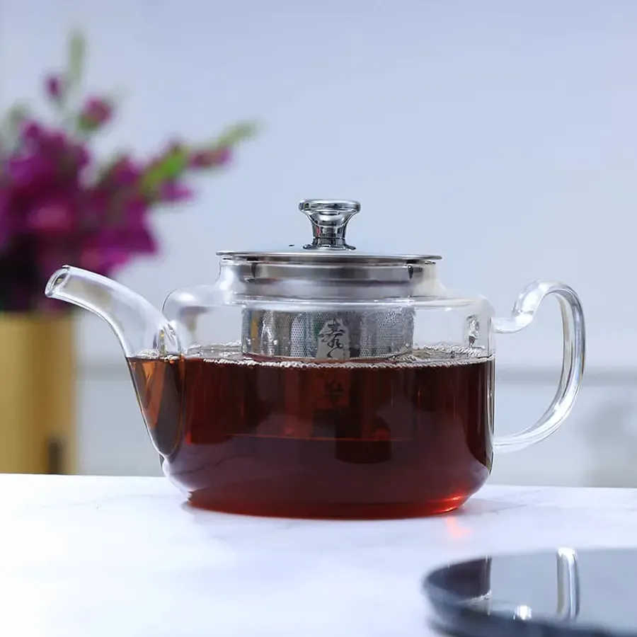 900ml Round Glass Kettle