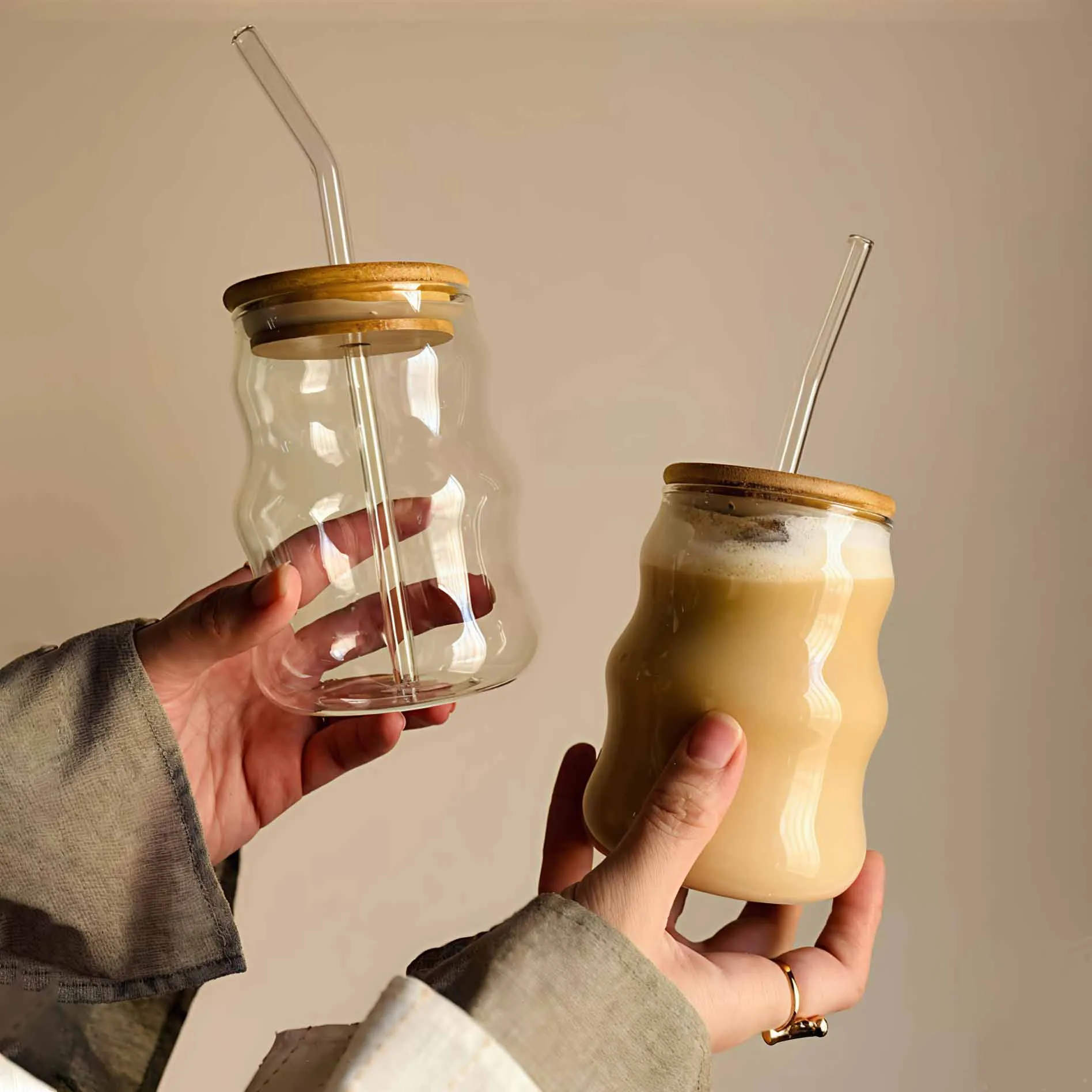 3 Ring Juice Pot with Wooden lid 00765