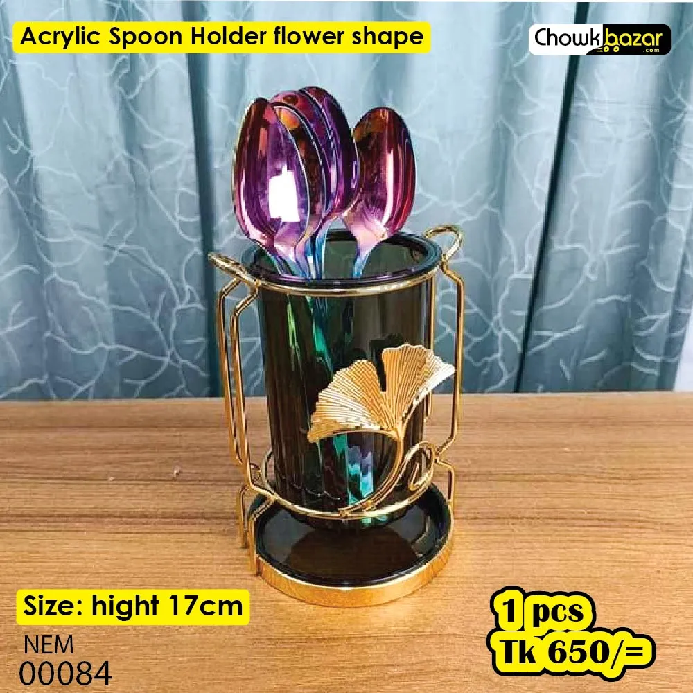 Single Spoon Holder Flower Design 00084