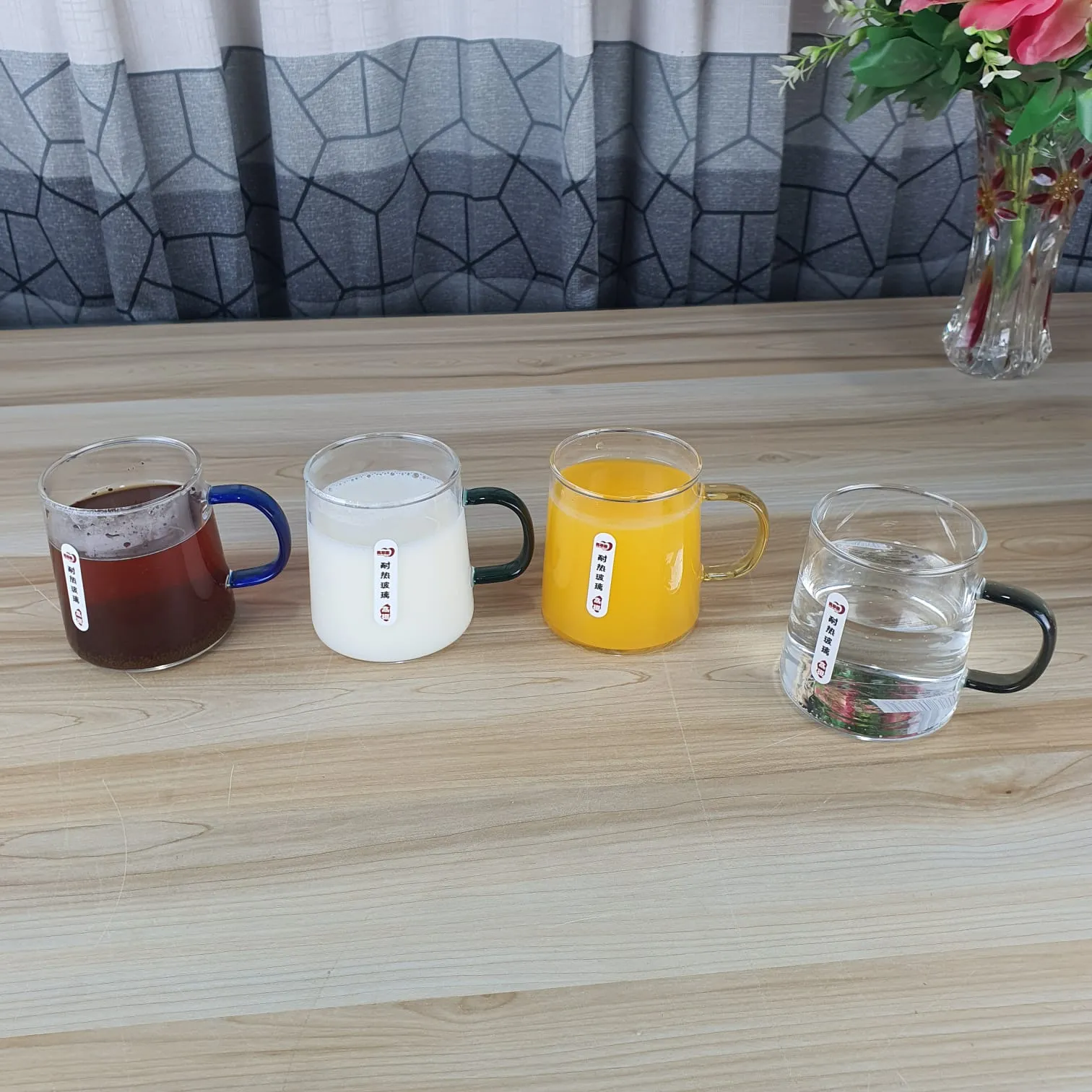 Deli 4pcs Glass Mug GPB-58 00918 - Image 3