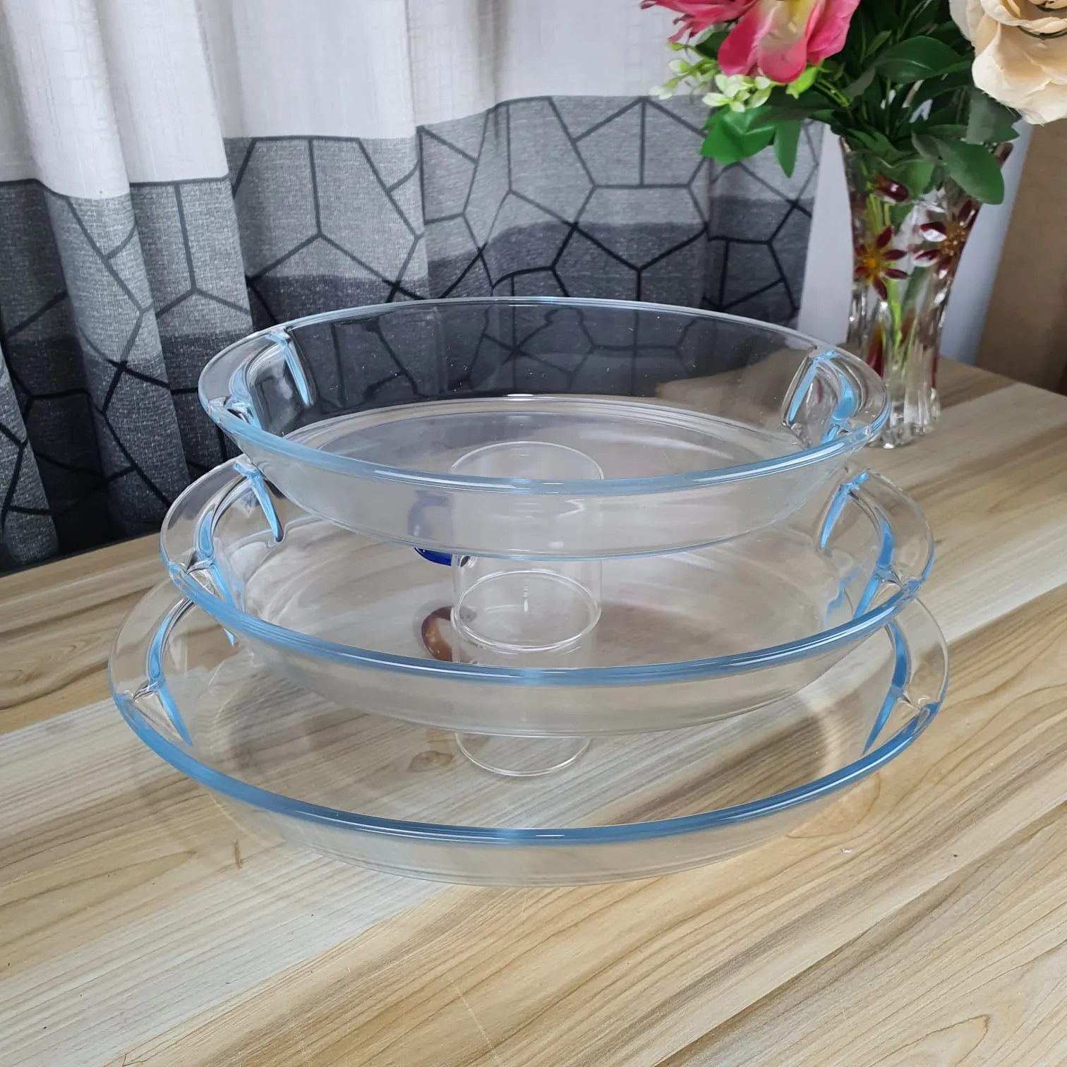 3pcs Oval Serving Dish Two Handle 00866 - Image 4