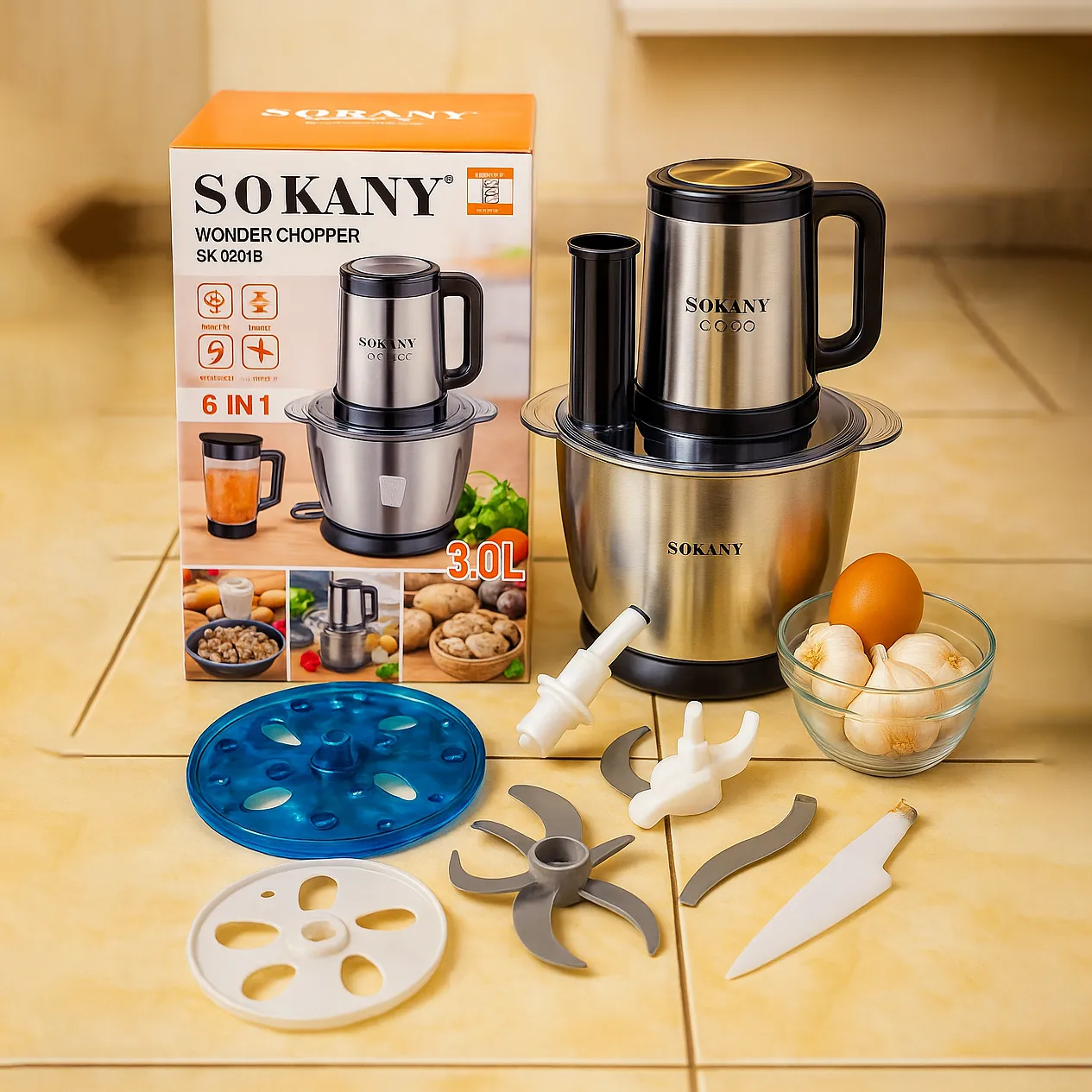 6 in 1 Sokany Wonder Chopper 00986