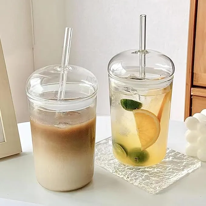 Glass Lid Juice Pot with Straw 00925 - Image 3