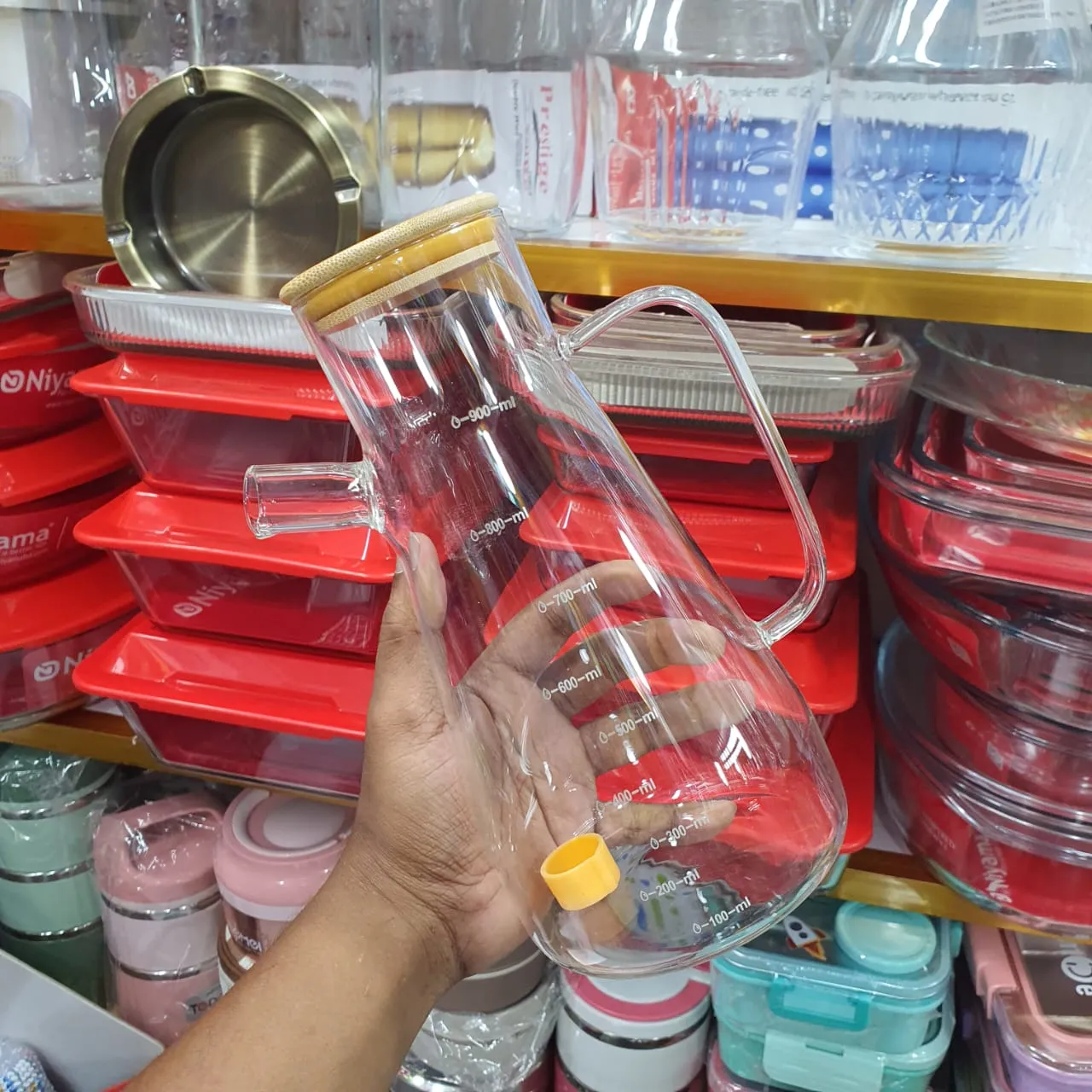 900ml Oilpot Wooden Lid FTK 01276 - Image 3