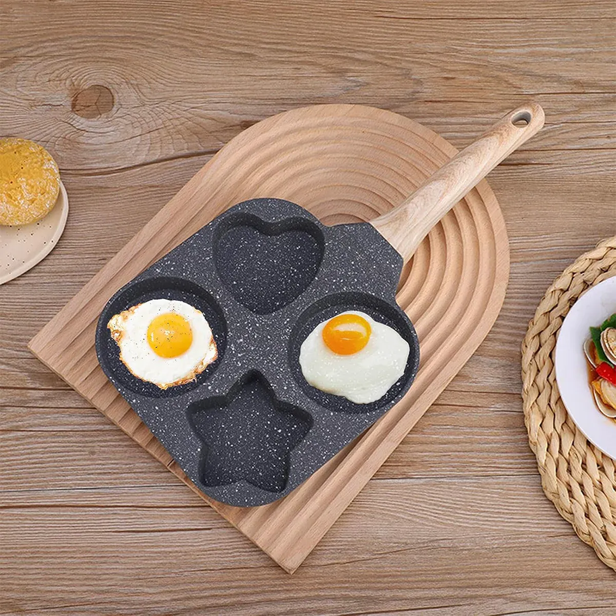 Star & Love Shape Egg Pan 01291