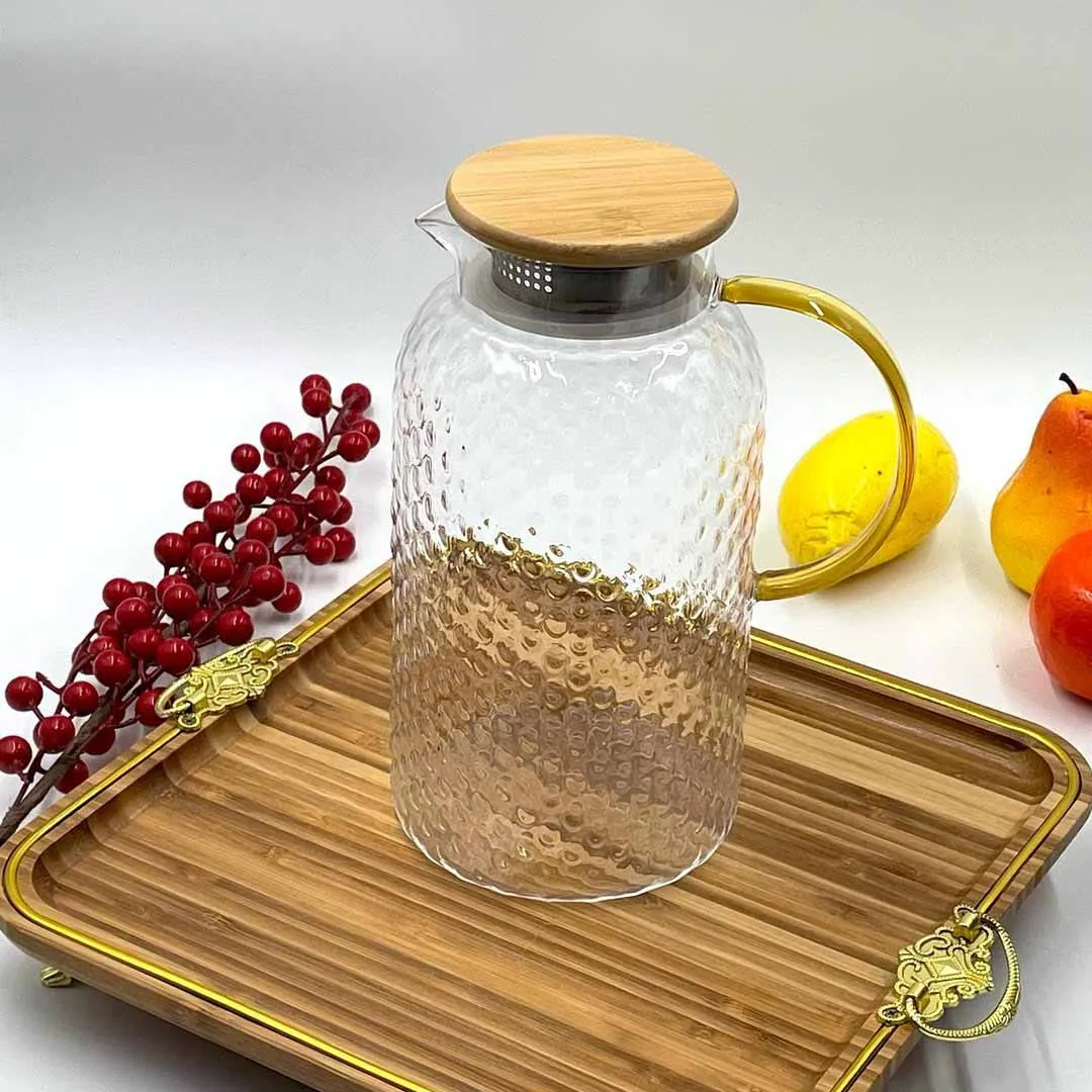 1.8 Liter Ice Design Jug with Wooden Lid 00863