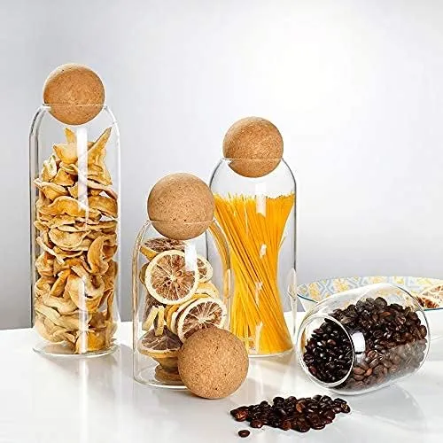 4pcs Food Storage Tank Ball Lid Jar 01101