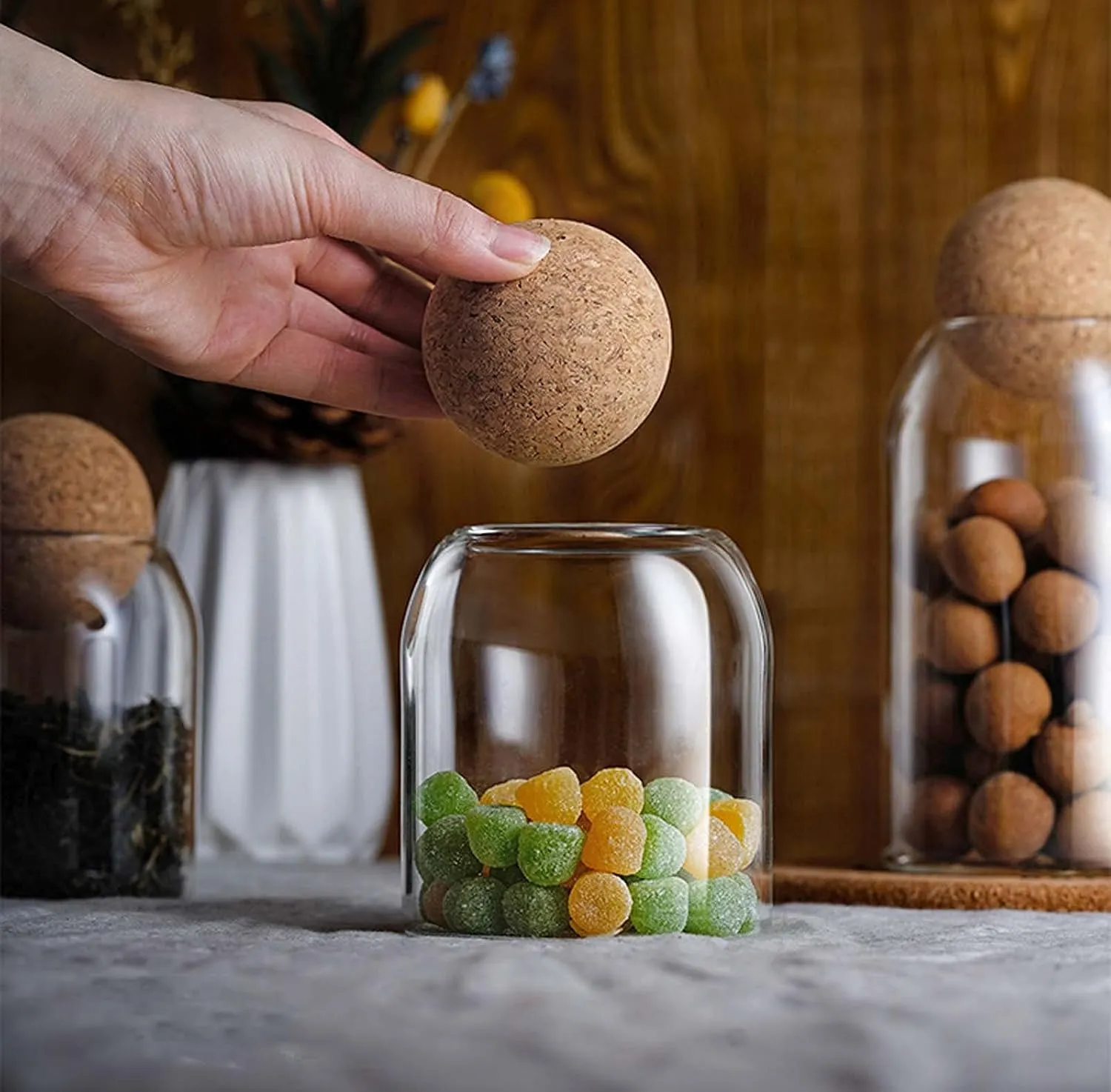 4pcs Food Storage Tank Ball Lid Jar 01101 - Image 3