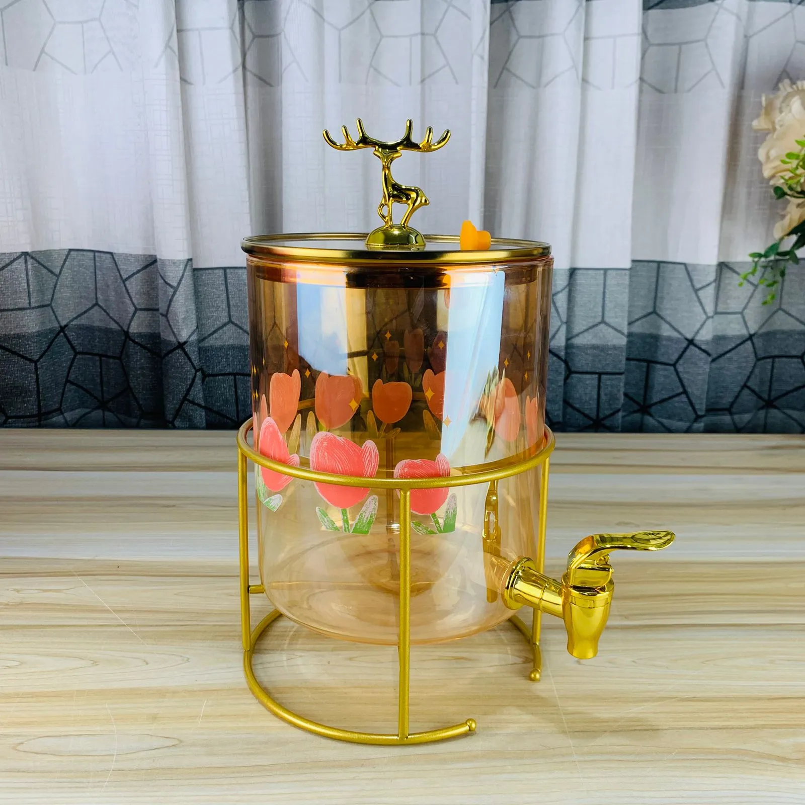 3.6 Liter Rose Flower Juice Dispenser 00916