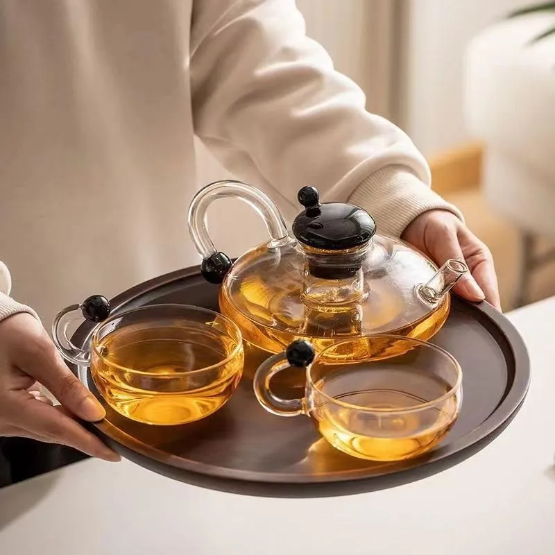 Heat Resistant Glass Tea Pot Set - HDV 00941