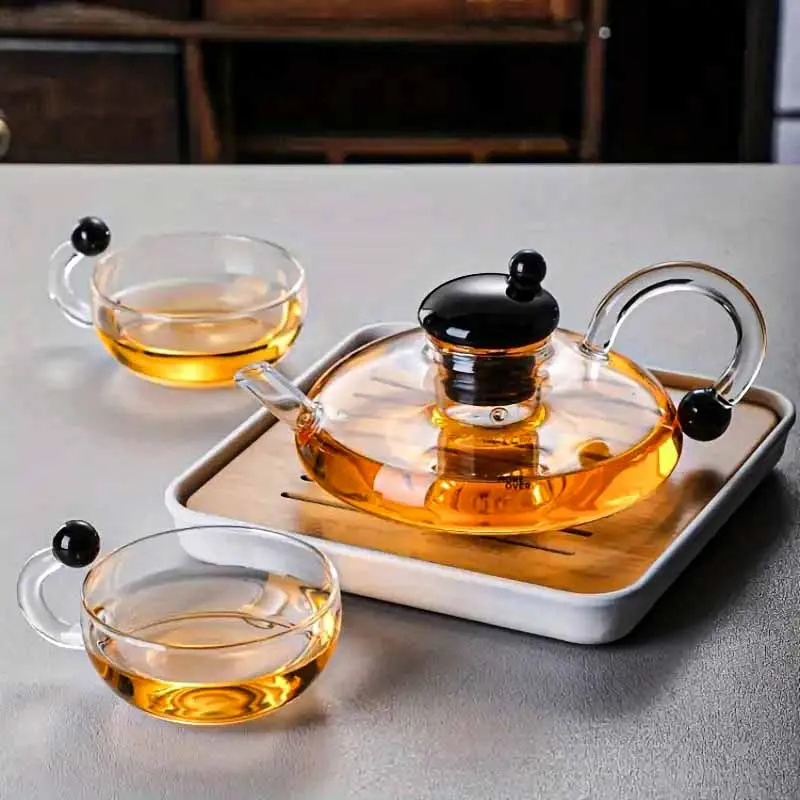 Heat Resistant Glass Tea Pot Set - HDV 00941