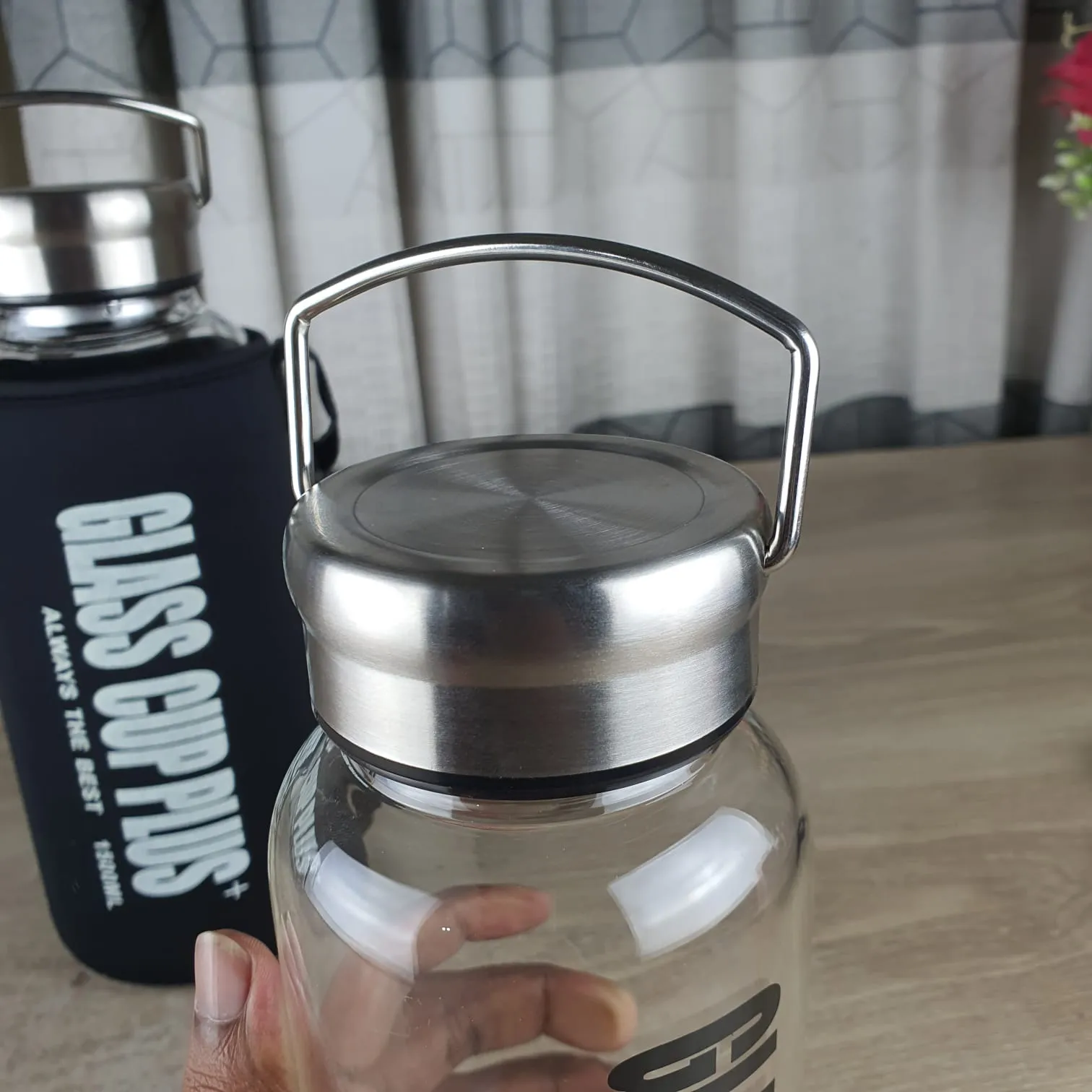 Glass cup plus Water bottle 00284 - Image 3