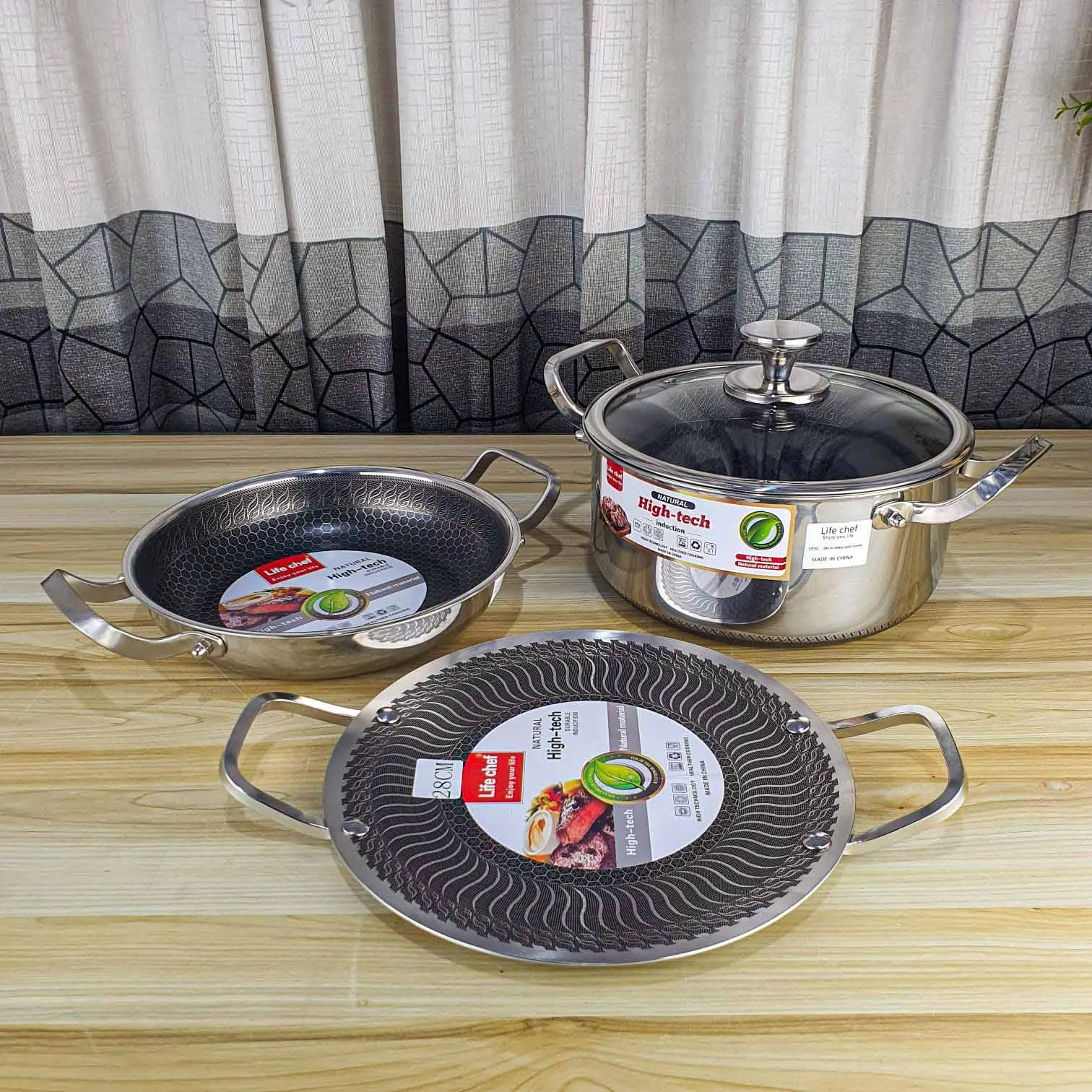 All in 1 Honeycomb Set (Multipan,Saucepan,Tawa)