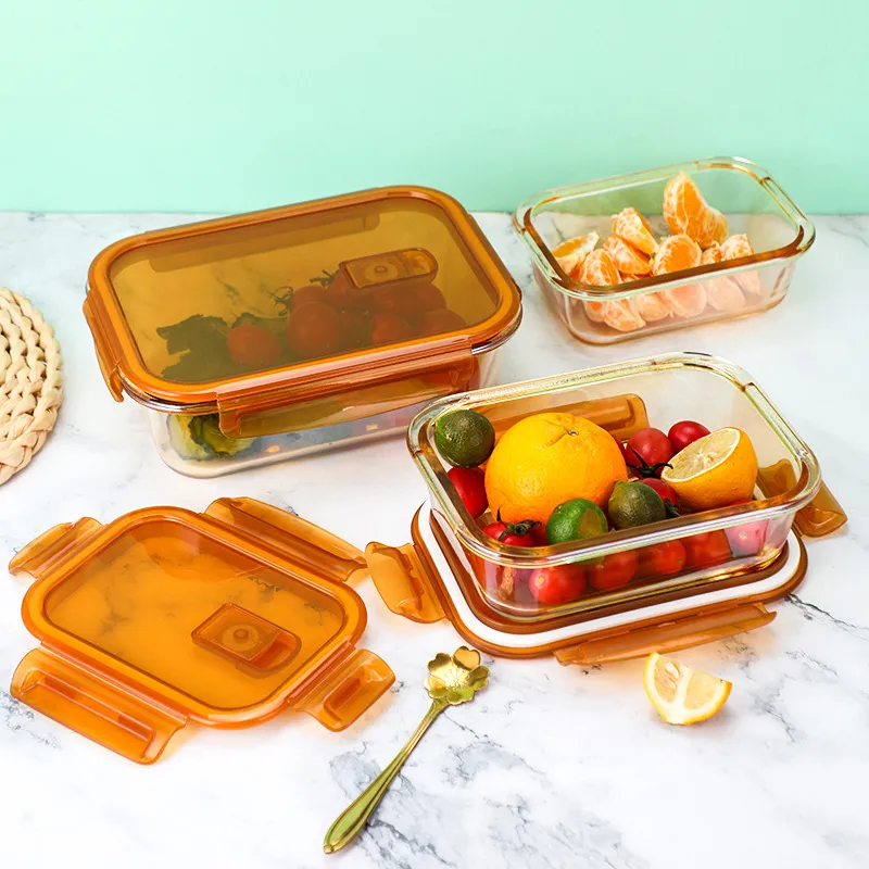 3pcs Golden Rectangular Airtight Bati Set 49-8 00843