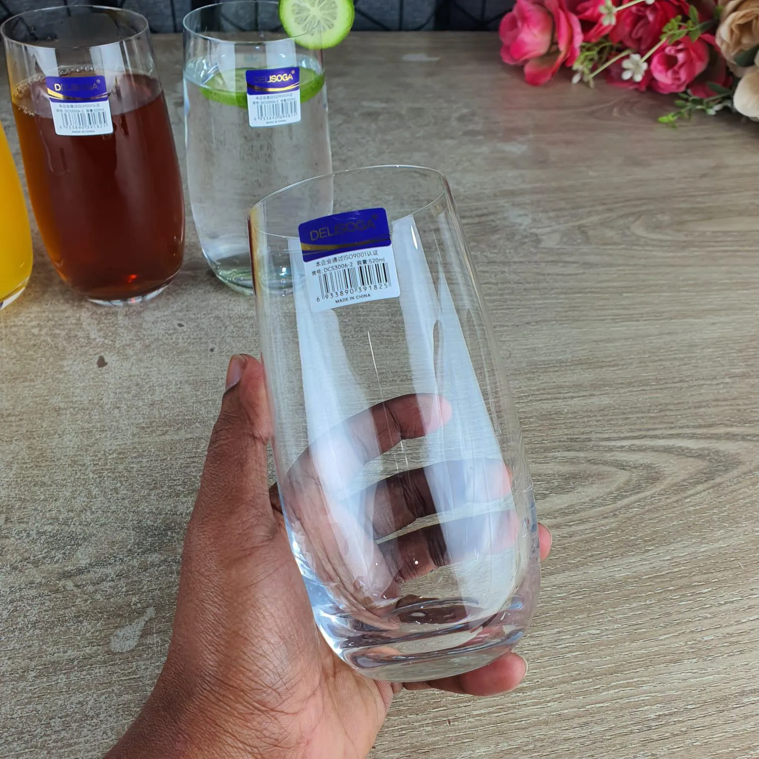 520ml 6 Pcs Transparent Glass 00733