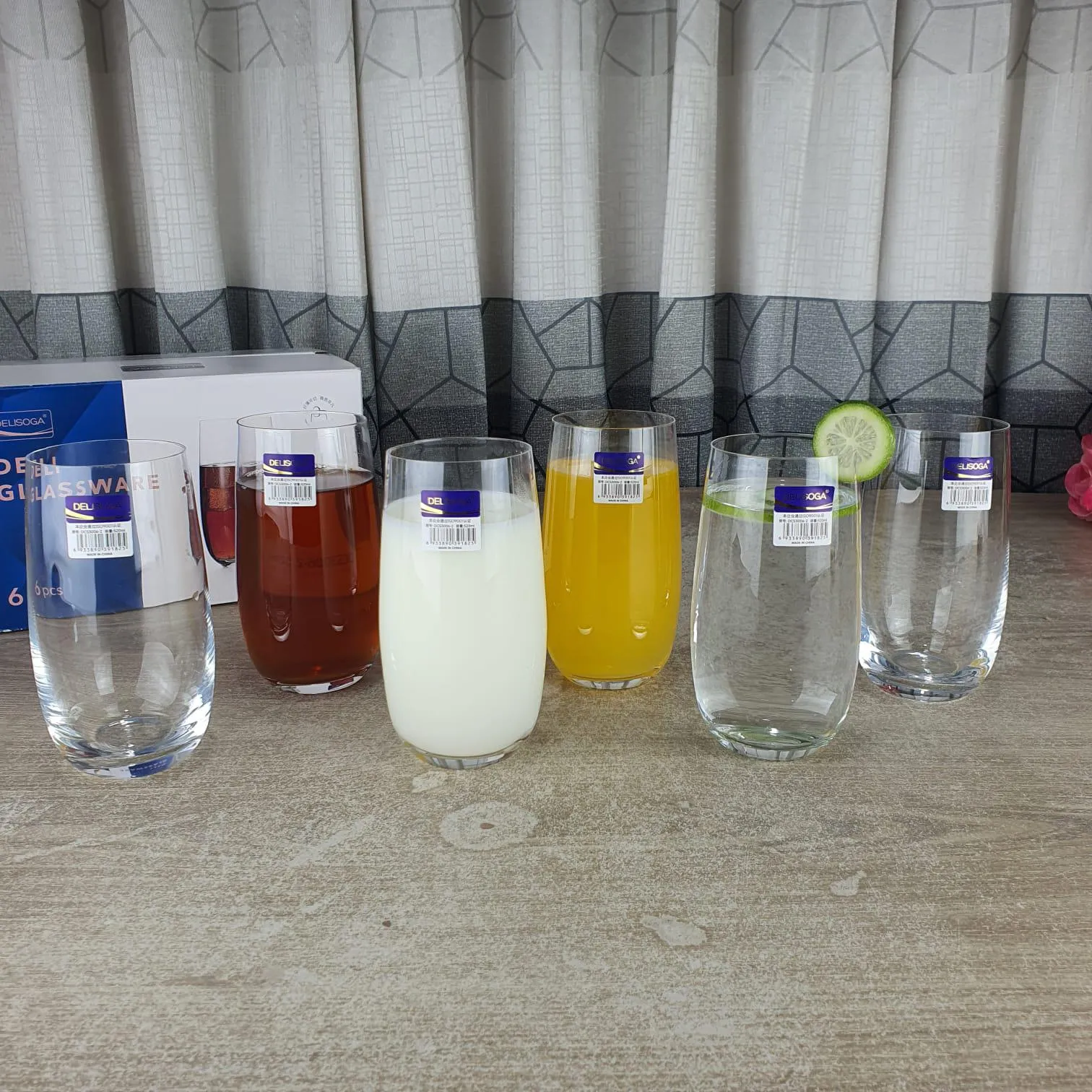 520ml 6 Pcs Transparent Glass 00733 - Image 5