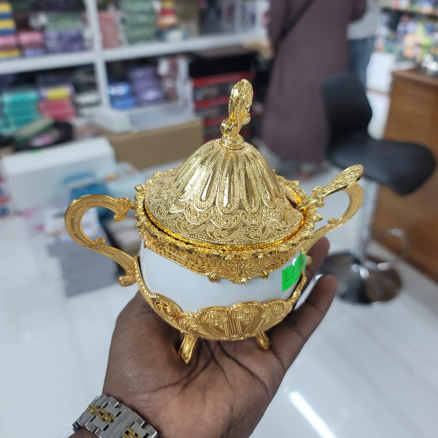 Golden Salt Pot 00950 - Image 3