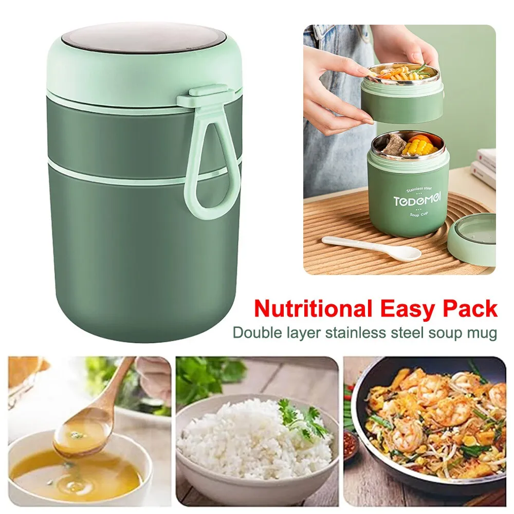 Stainless Steel Lunch Box & Soup Cup 01068