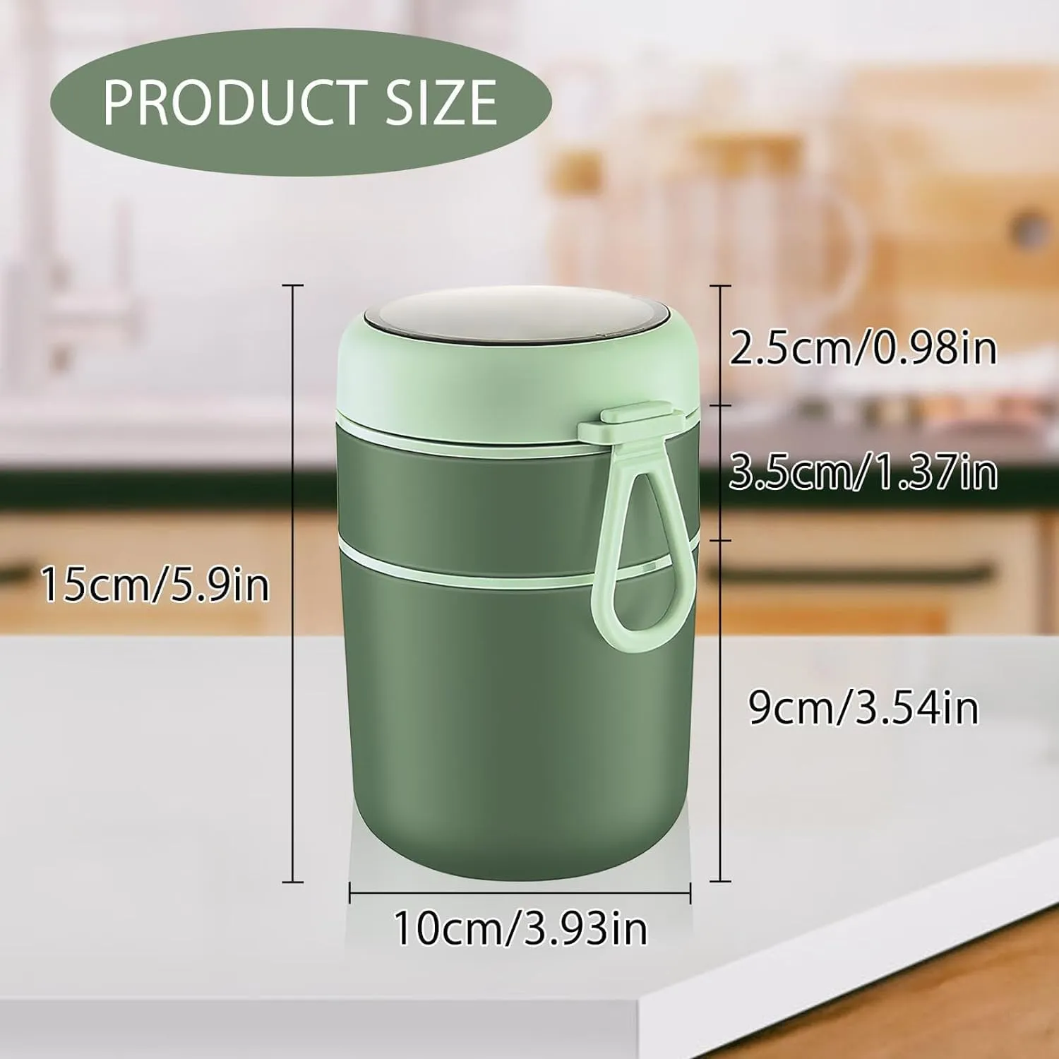 Stainless Steel Lunch Box & Soup Cup 01068
