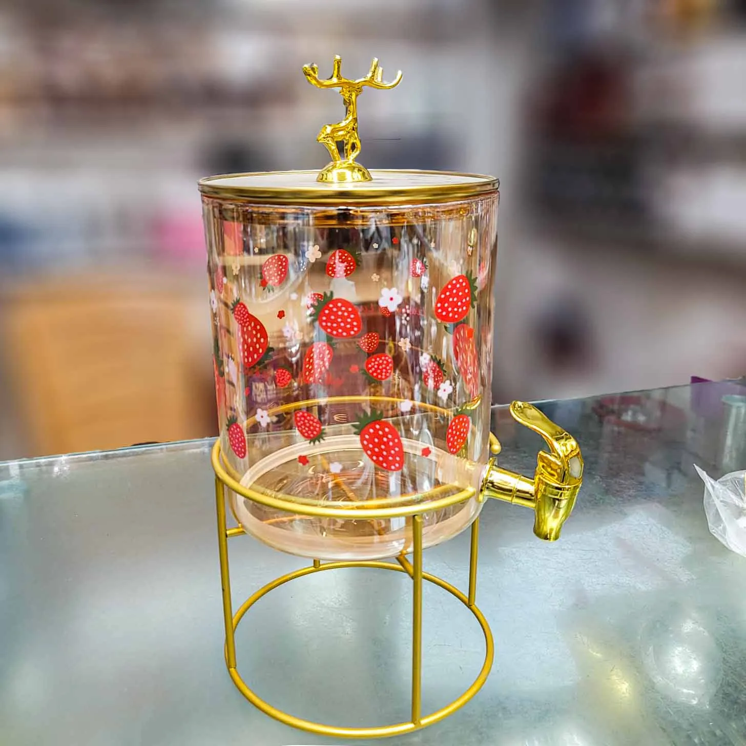 3.6 Liter Strawberry Juice Dispenser