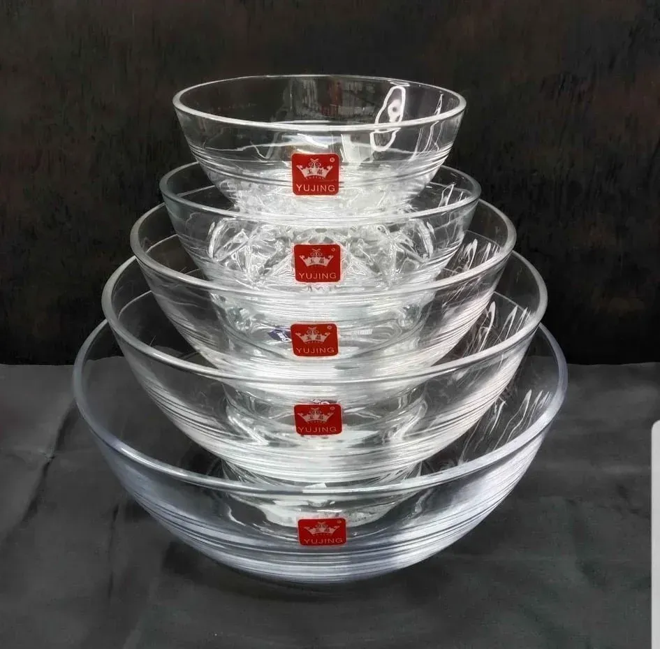5pcs glass Curry bowl set