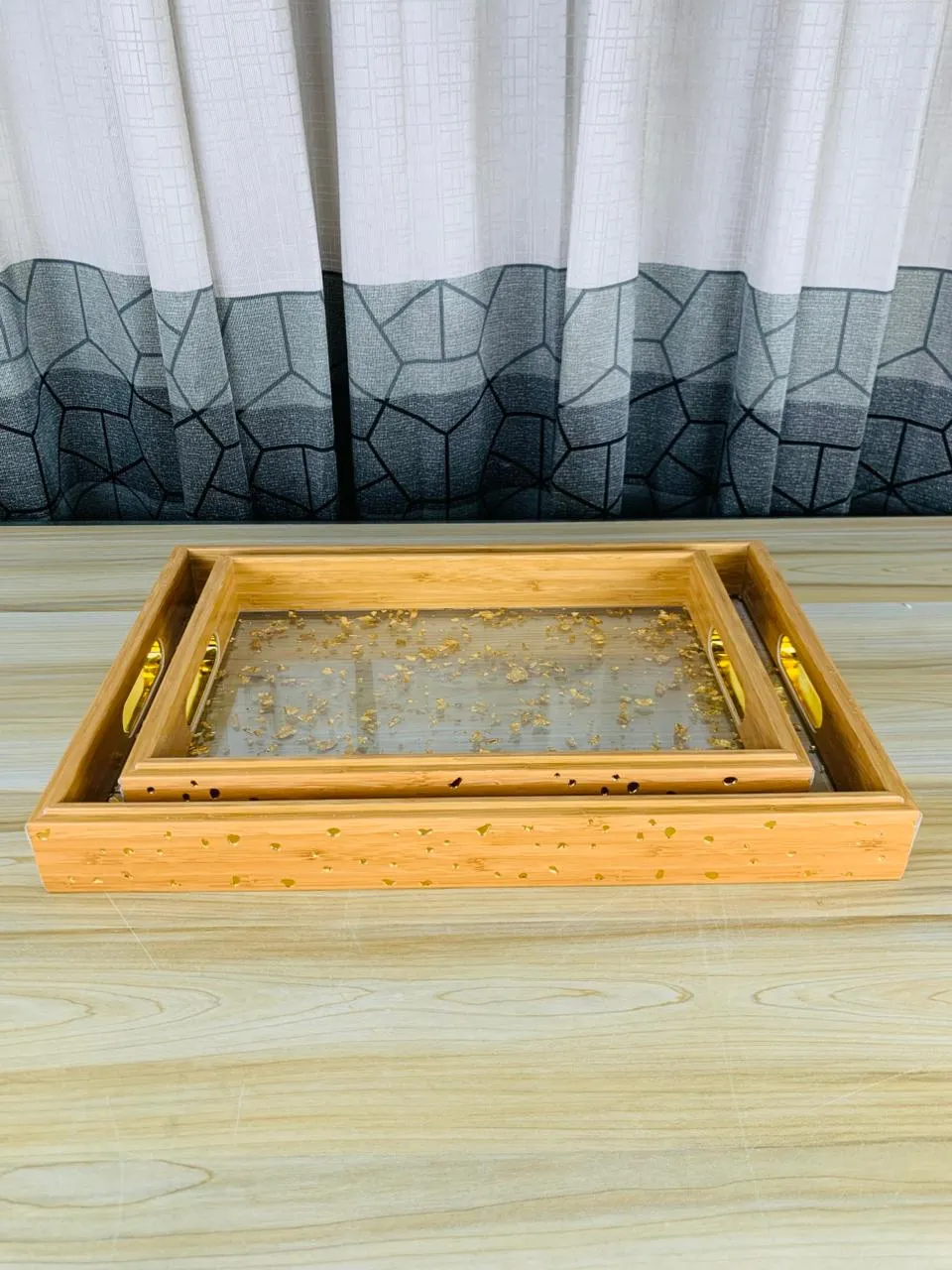2pcs Set Acrylic Bembbo Serving Trey 01154 - Image 5