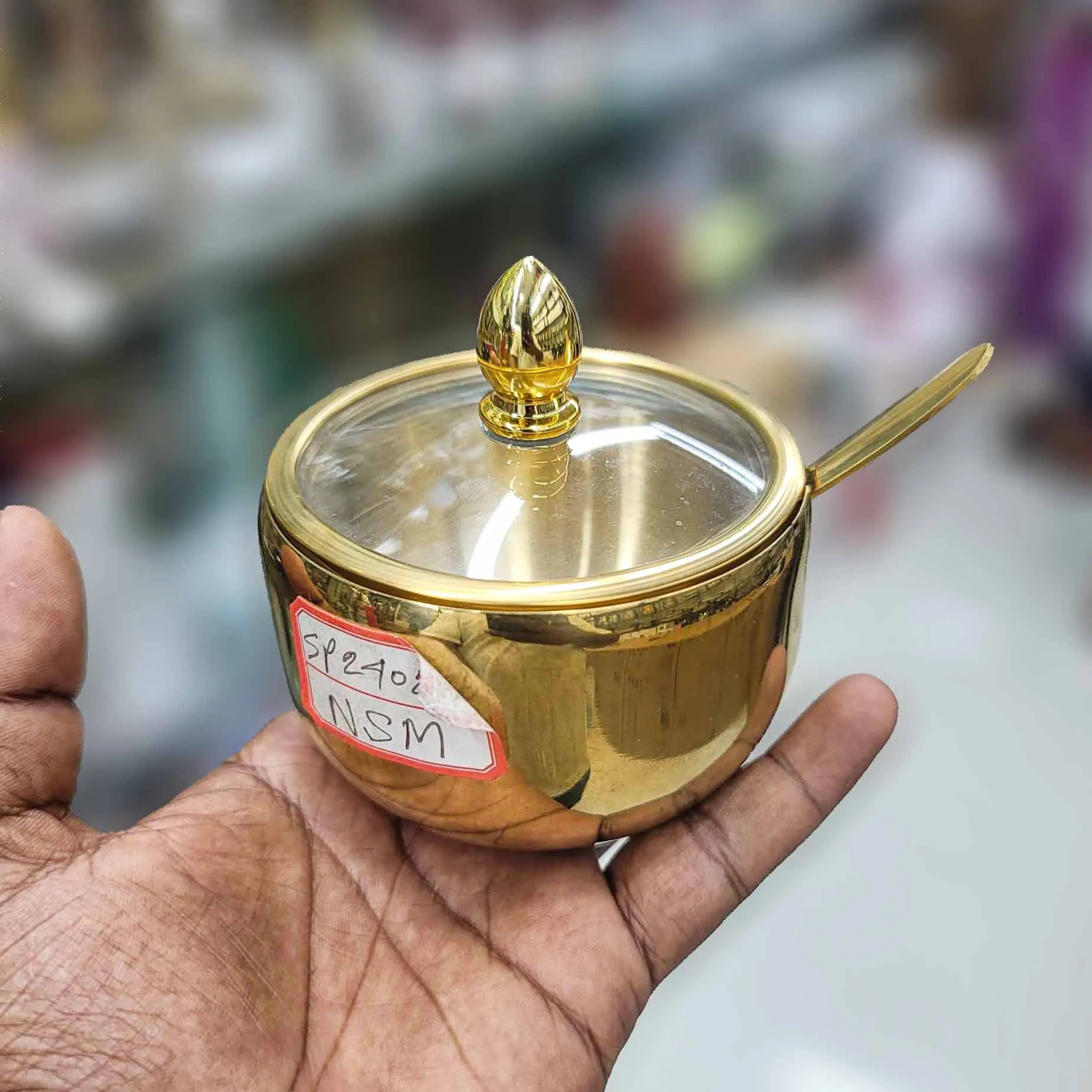 Golden Salt Pot 01393