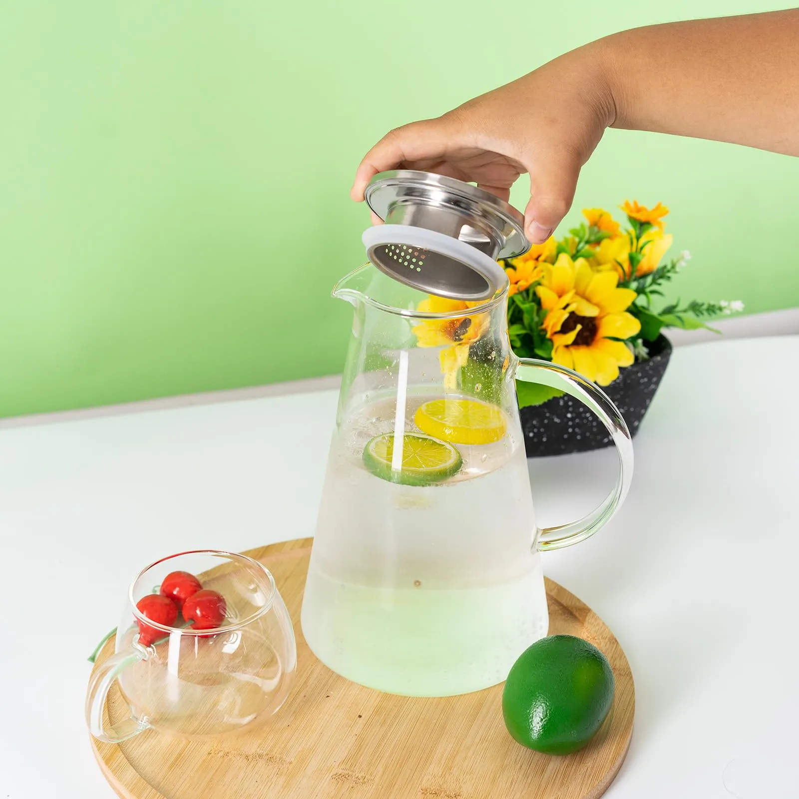 1800ml Glass Water Jug (02-ML) 01394